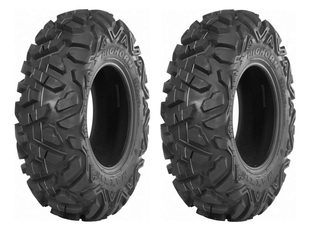 Maxxis Bighorn 25x8x12 ATV Front Tires for 2002 Arctic Cat 375 - Off-Road, Mud, Trail Riding & Hunting Accessories