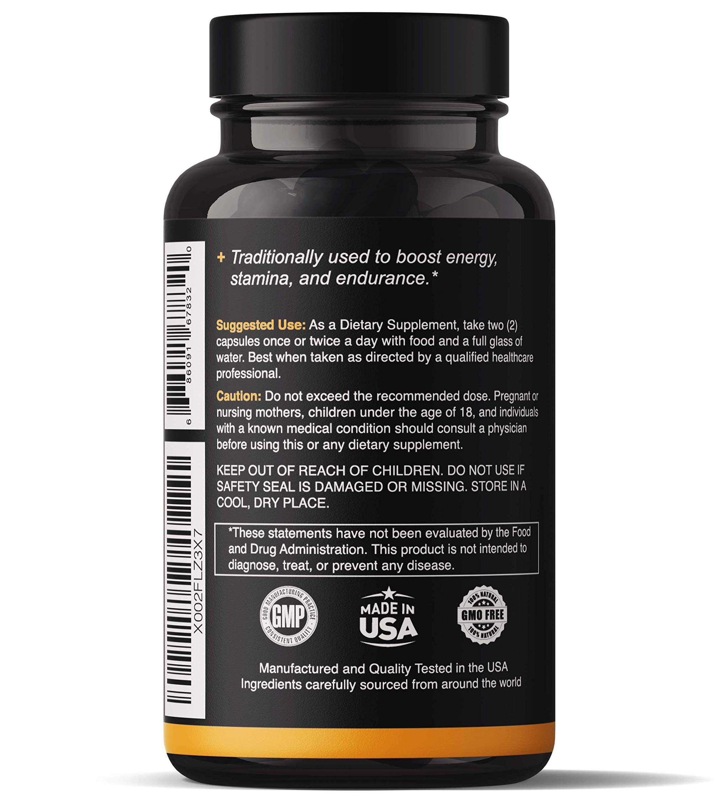 Organic Maca Root Powder Capsules 1500mg - Peruvian Black, Red & Yellow Maca Extract Supplement for Men & Women - Vegan, Non-GMO, Gluten-Free - Boost Energy, Libido & Hormone Balance - Perfect for Smoothies, Coffee & Daily Wellness Routine