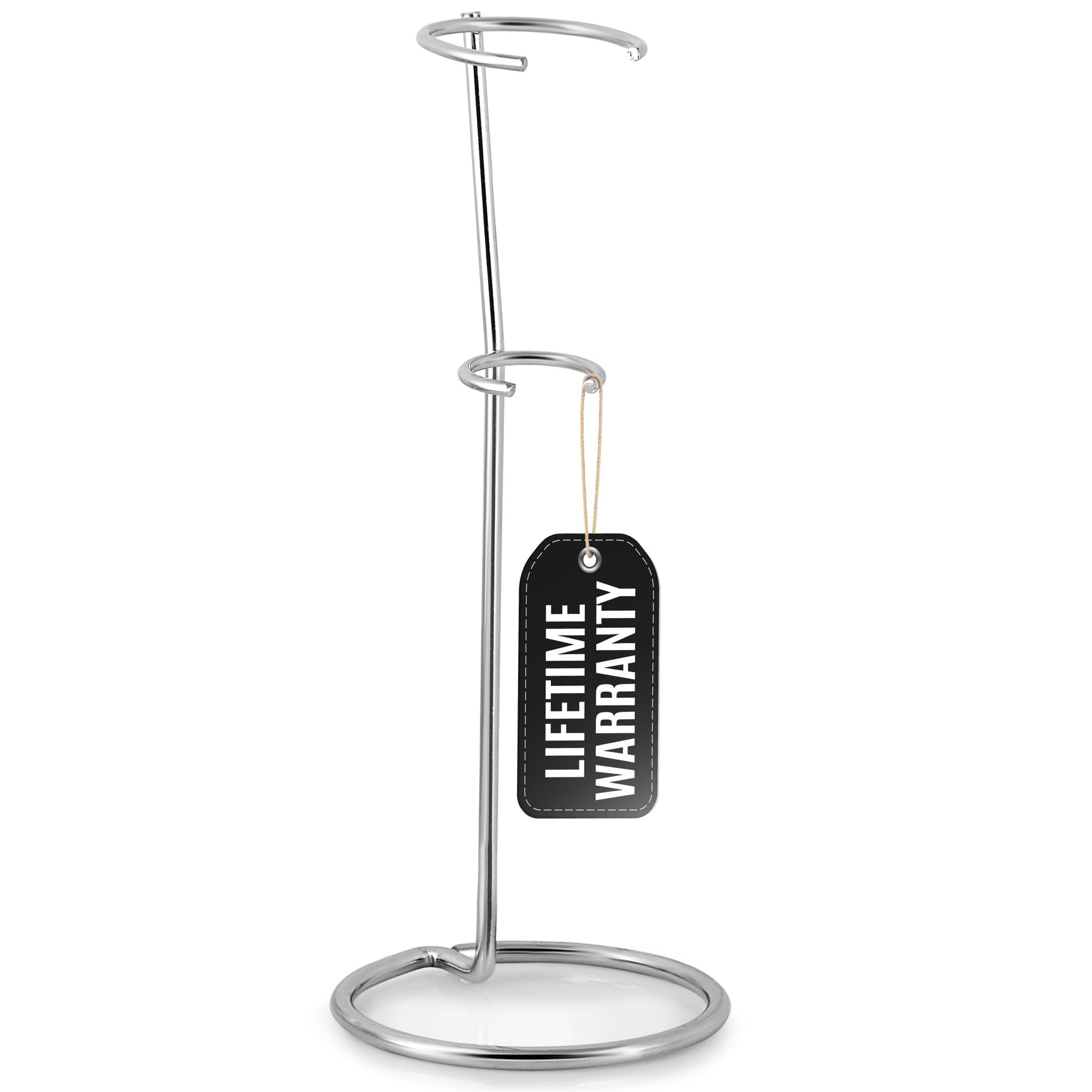 Premium Milk Frother Stand - Heavy Duty Silver Holder for Handheld Frothers by Zulay Kitchen | Perfect for Lattes, Cappuccinos & Hot Chocolate at Home or Café
