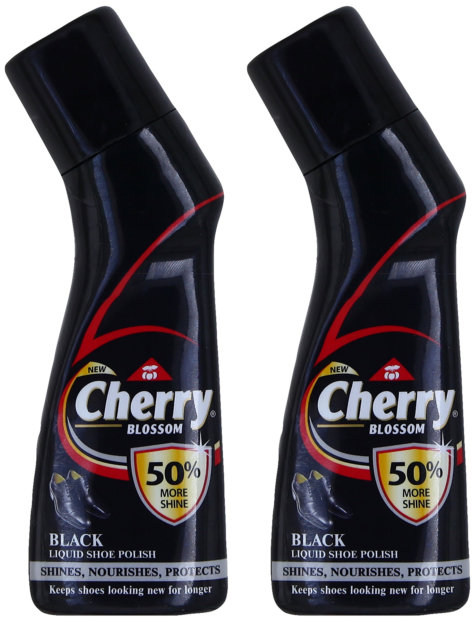 Cherry Blossom Scented Liquid Car Wax Polish - 2 Pack (2x75ml, Black) for Shine & Protection - Perfect for Cars, Motorcycles & Boats