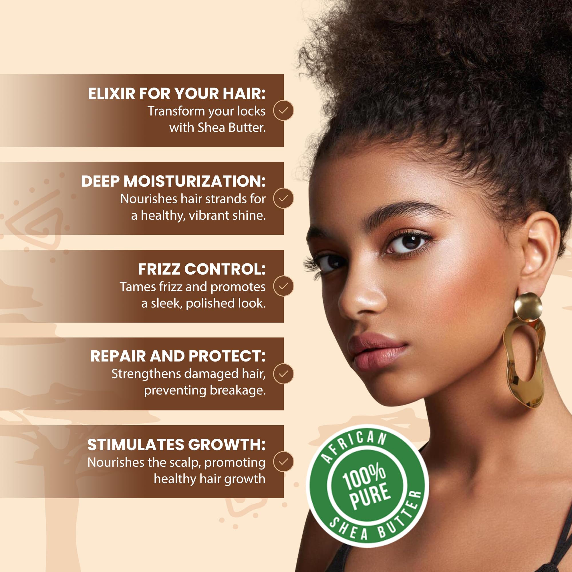 Organic Raw African Shea Butter 32oz (2lbs) - 100% Pure Natural Unrefined Yellow Grade for Dry Skin, Face, Hair Care & Growth | Best for DIY Skincare, Soap Making, Lip Balm & Body Butter | Perfect for Natural Moisturizing, Eczema Relief & Winter Skin Protection