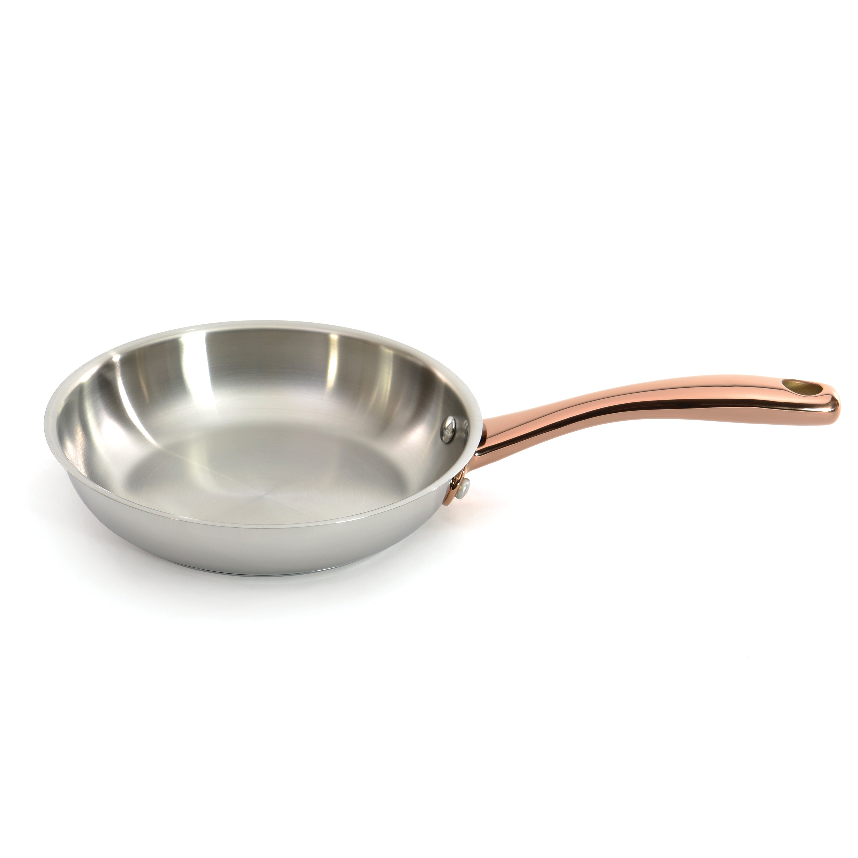 BergHOFF Ouro Gold 11-Piece 18/10 Stainless Steel Cookware Set with Stainless Steel Lids & Rose Gold Handles - Premium Kitchen Cookware for Home Chefs & Cooking Enthusiasts