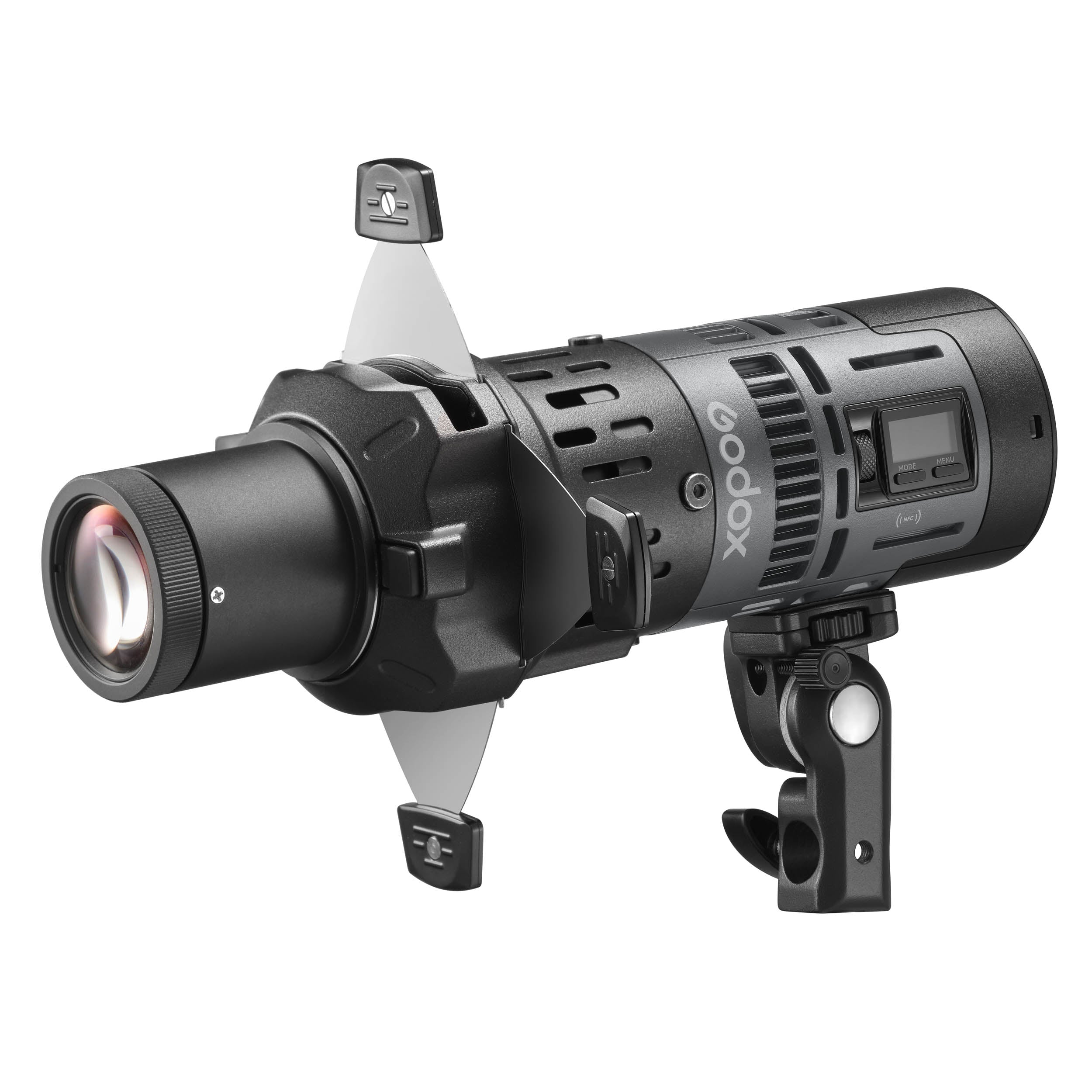 RS60R Ultra Compact RGB LED Video Light with SP36K Projection Attachment - 1000K Full Color Studio Lighting Kit for YouTube, TikTok & Photography