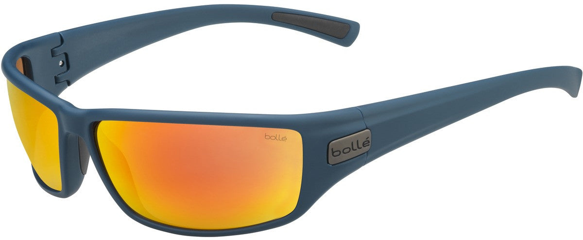 12594 - Navy Matte - HD Polarized Brown Fire