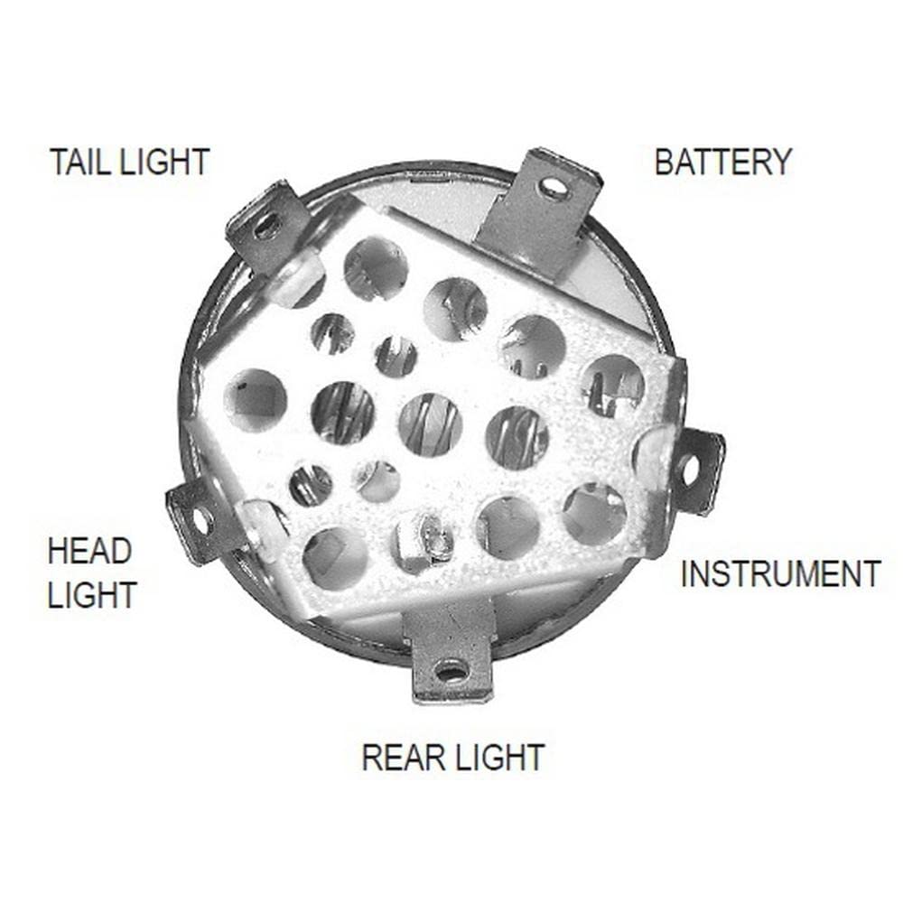 RAParts 4 Position Light Switch - Compatible with International 1066, 966, 766, 856, 1466, 756, 826, 656, 156 Tractors - Perfect for Dashboard Lighting & Electrical System Upgrades