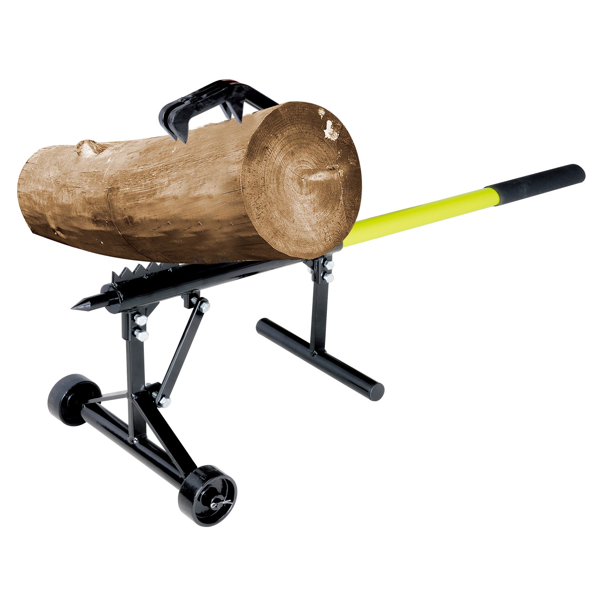 Timber Tuff TMB-75ATJ Deluxe Adjustable Timberjack with Fiberglass Handle - Perfect for Log Splitting, Firewood Processing & Forestry Work