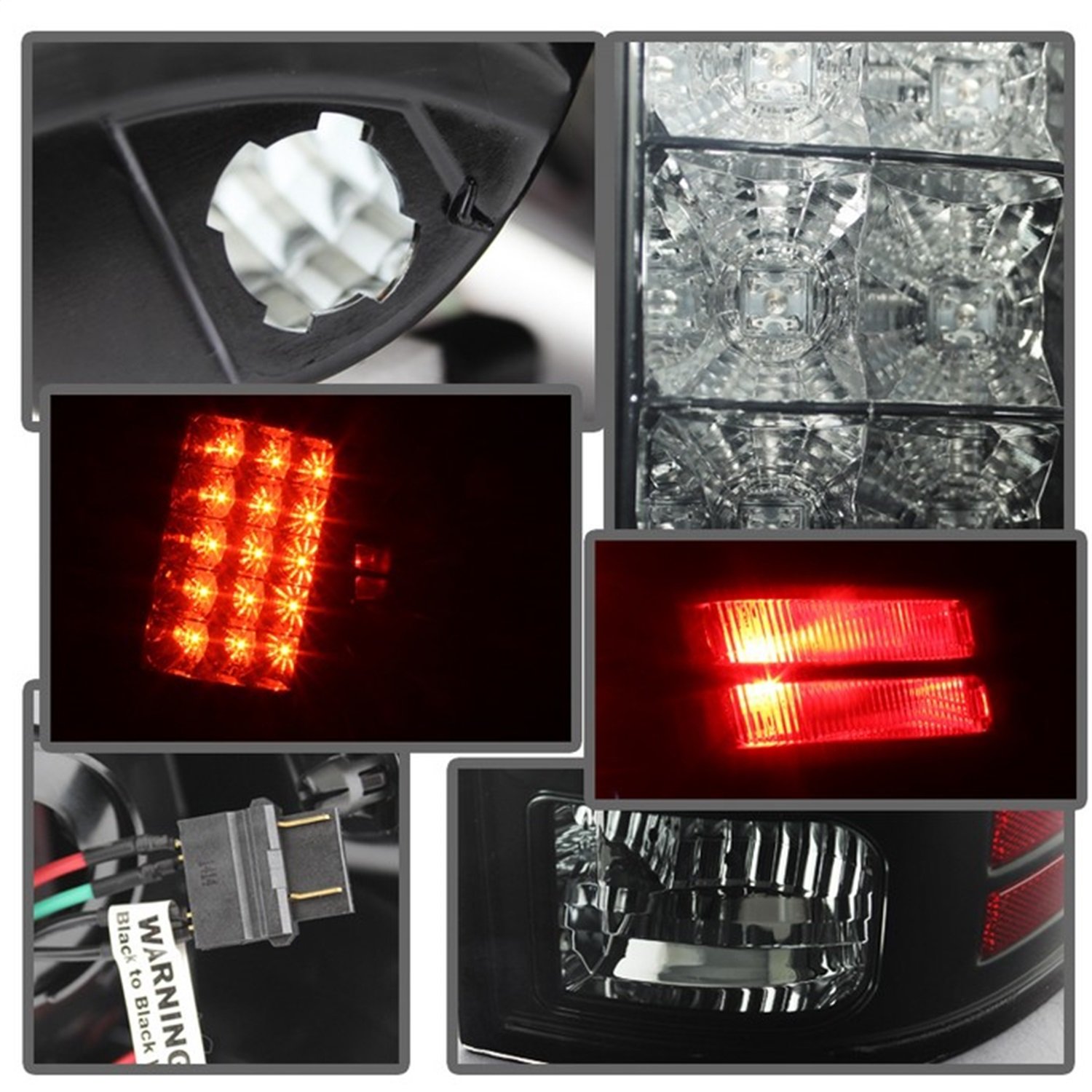 Spyder Auto 5078124 LED Tail Lights Black/Smoked - High-Performance Brake Lights for Trucks & SUVs