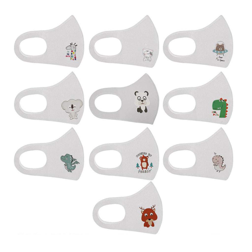 Blueshore Face Mask - 10 Pack Reusable Dust Protection Face Covering for Kids - Perfect for School, Outdoor Activities & Allergy Season