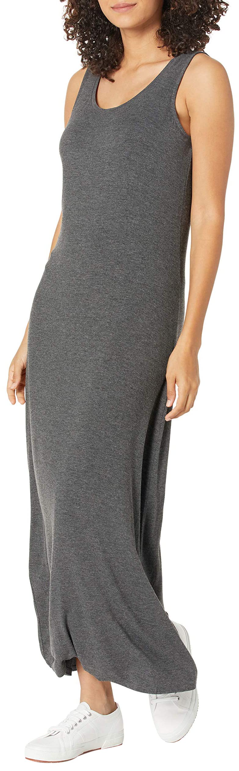 Amazon Essentials Women's Tank Maxi Dress - Flowy Summer Casual Dress with Pockets, Plus Size Options | Perfect for Beach Vacations, Date Nights & Outdoor Brunch