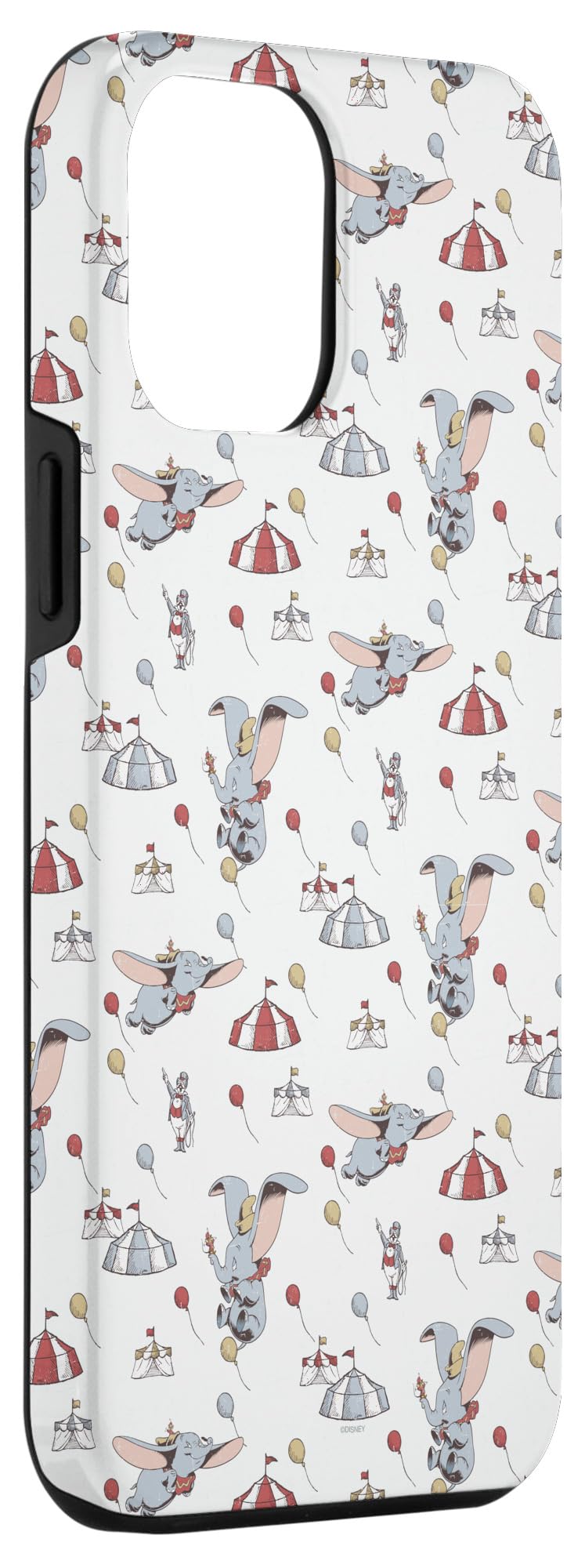 iPhone 12 Pro Max Case - Disney Dumbo Circus Elephant Design, Baby Blue Soft TPU Protective Cover | Perfect for Disney Fans, Kids & Gift Giving