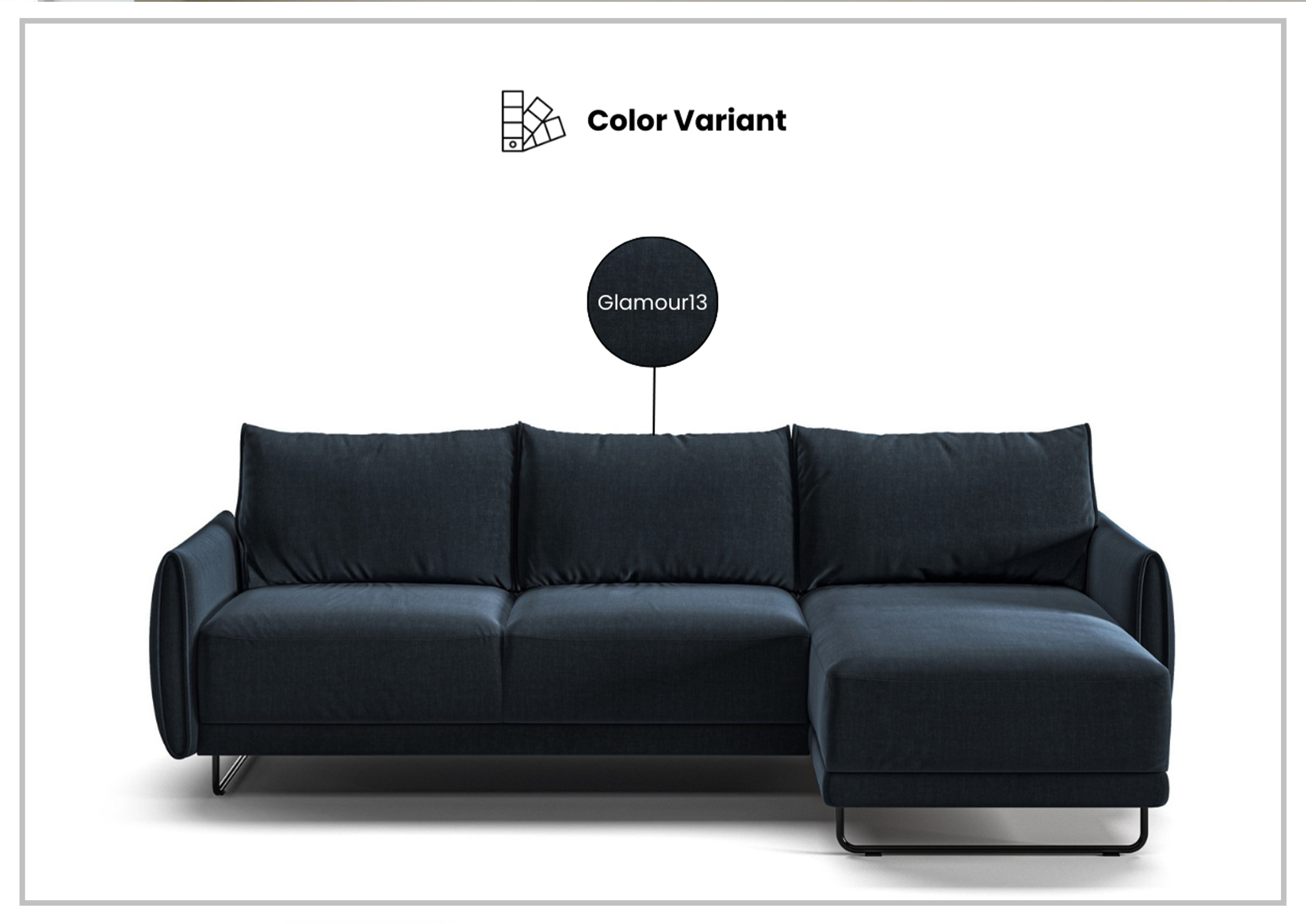 Luonto Dolphin Fabric Sectional Sofa Sleeper with Reversible Chaise & Storage | Modern L-Shaped Convertible Couch Bed | Perfect for Small Spaces, Living Rooms & Guest Rooms