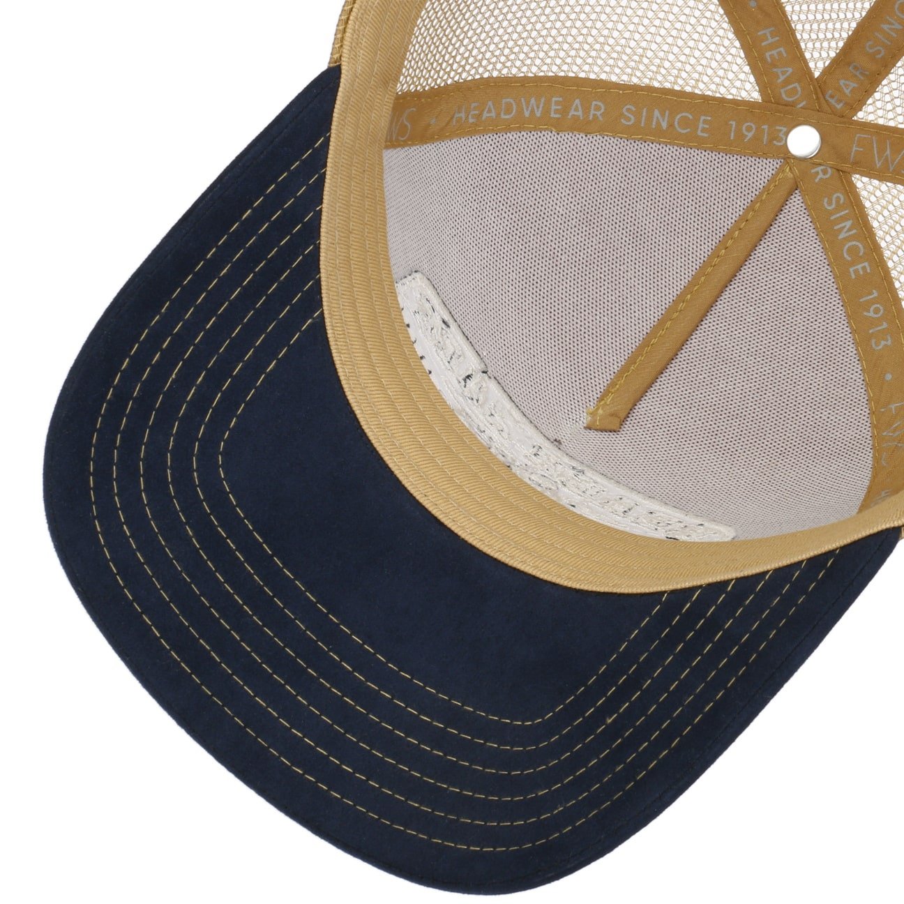 FWS Men's Beach Race Trucker Cap - Adjustable Mesh Back Baseball Hat for Running, Hiking & Outdoor Activities