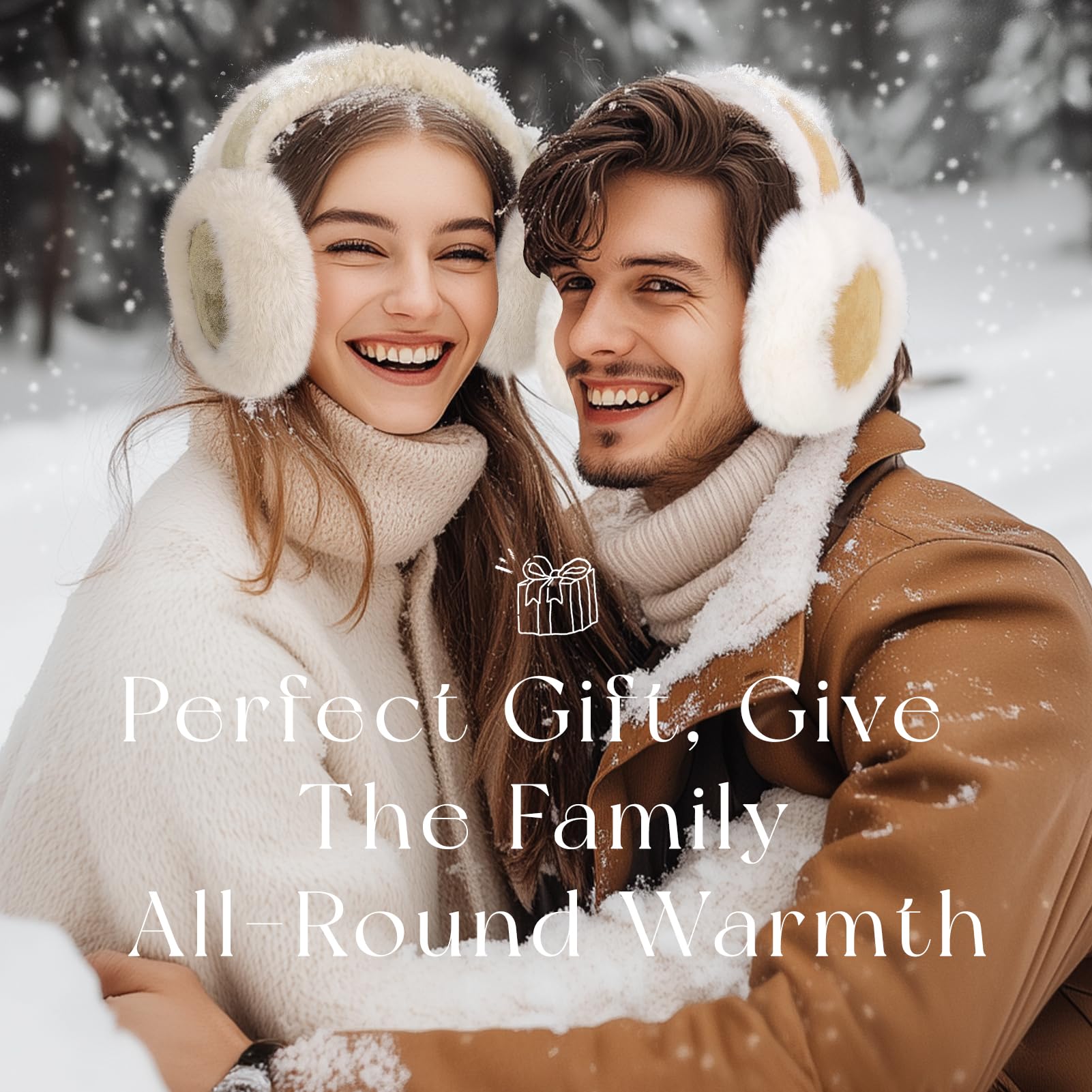 Cozy Winter Ear Muffs for Women - Soft Faux Fur Foldable Earmuffs, Warm Fuzzy Ear Warmers - Perfect for Cold Weather, Outdoor Activities & Fashion Accessories