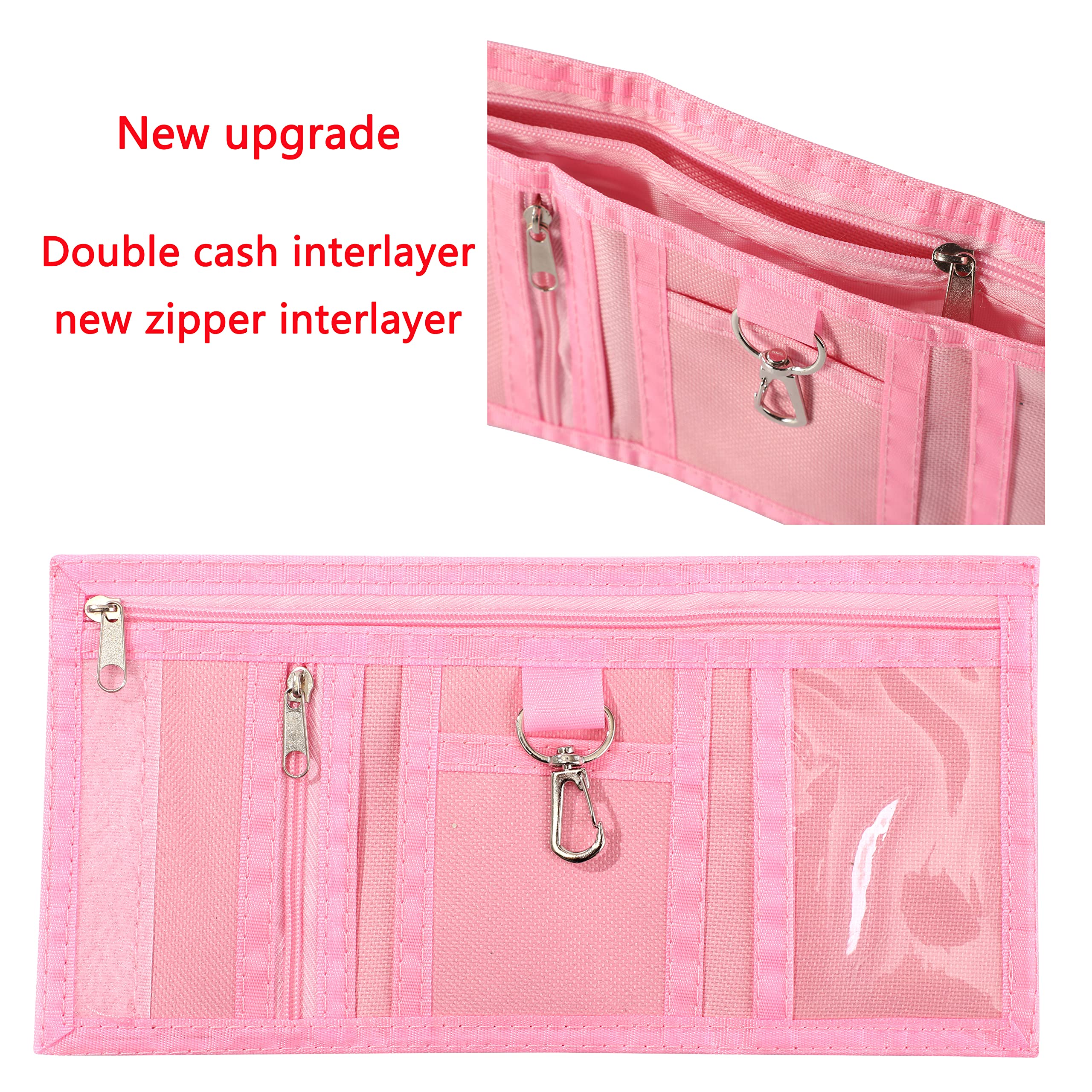 RFID Blocking Kids Wallet for Boys & Girls Ages 4-14 | Tri-Fold Zipper Coin Pocket Wallet | Durable Youth Wallet for Teens | Perfect Birthday & Christmas Gift for Children | School, Travel & Everyday Use Gradient Design