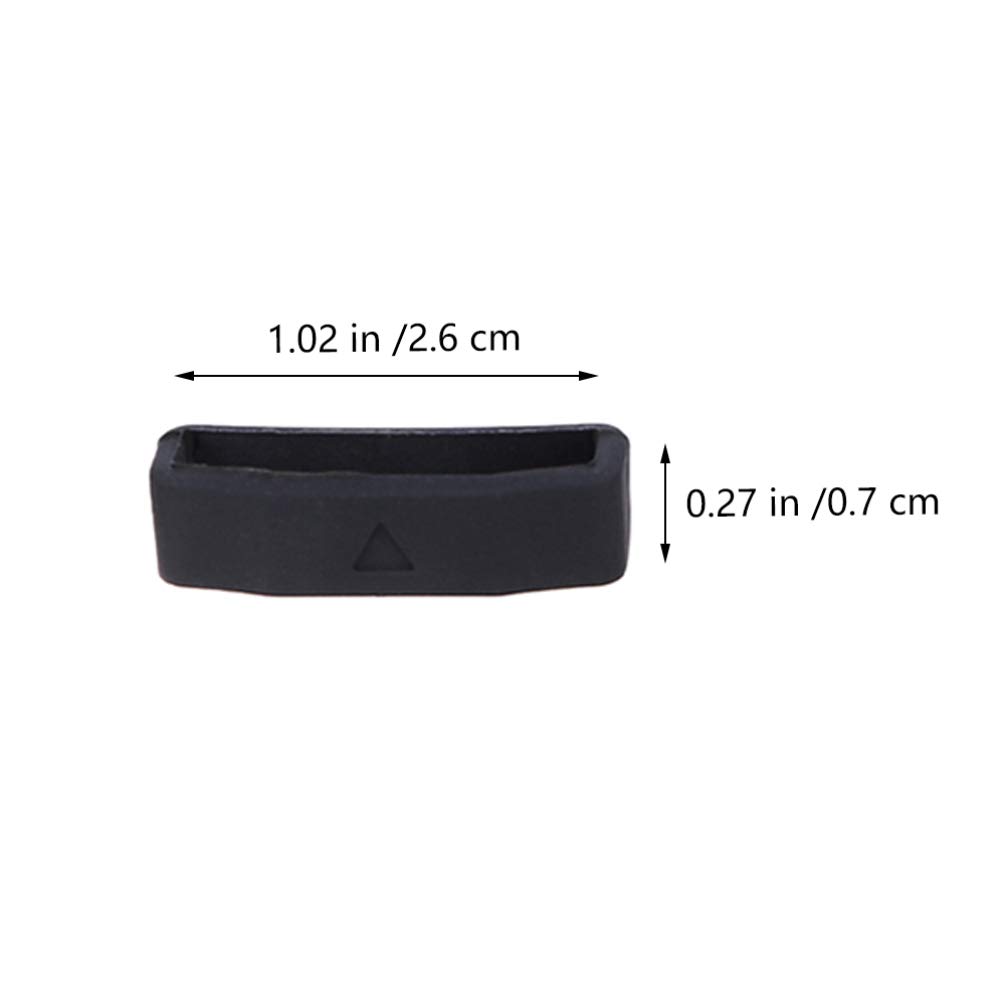 Hemobllo 6-Pack Silicone Watch Band Holder Rings - Bezel Watch Fastener Retainer Loops for Watch Straps & Accessories | Perfect for Sports, Fitness & Everyday Watch Maintenance