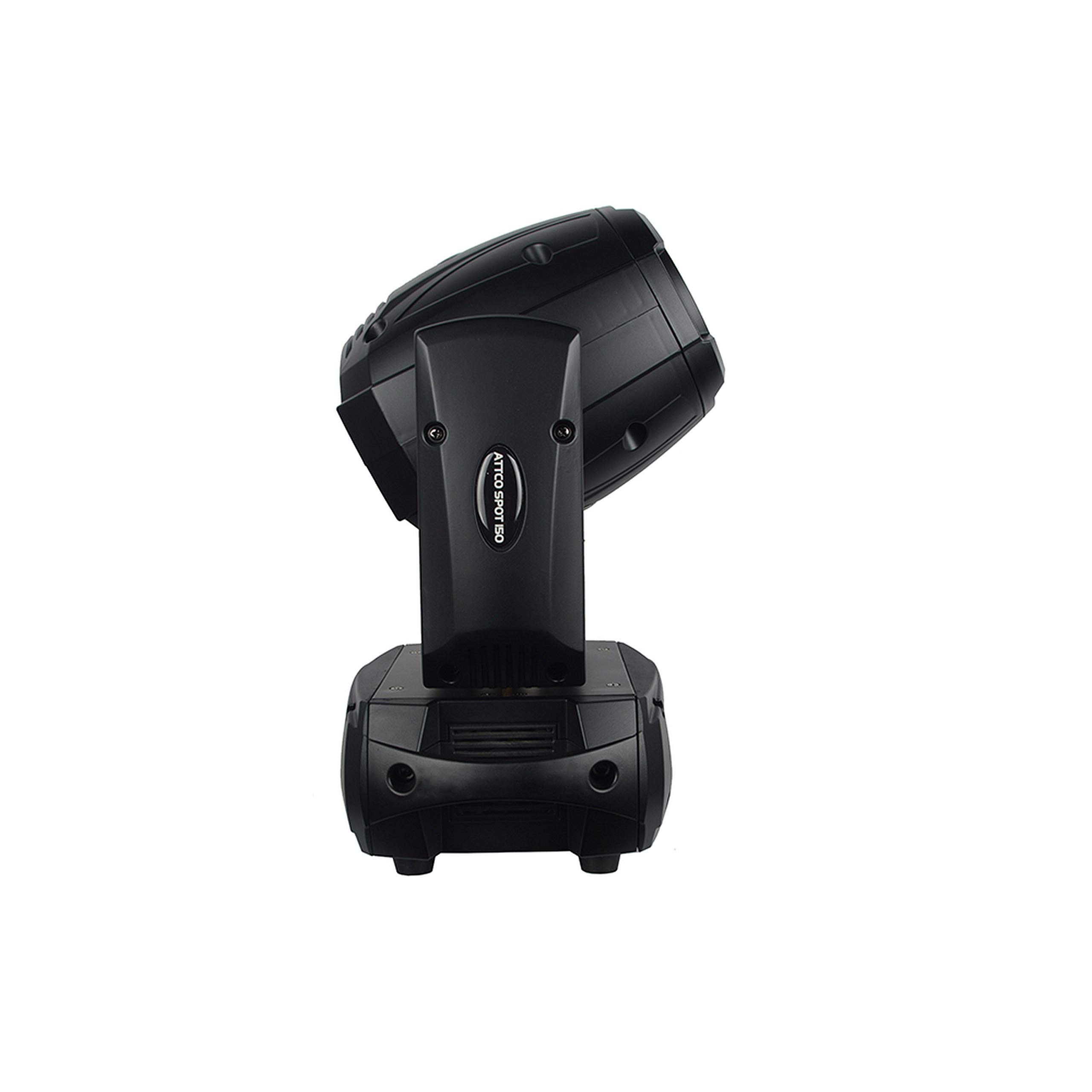 JMAZ Attco Spot 150 LED Moving Head Spotlight with Prism Effect - Professional Stage Lighting for Concerts, DJ Shows, and Theater Performances