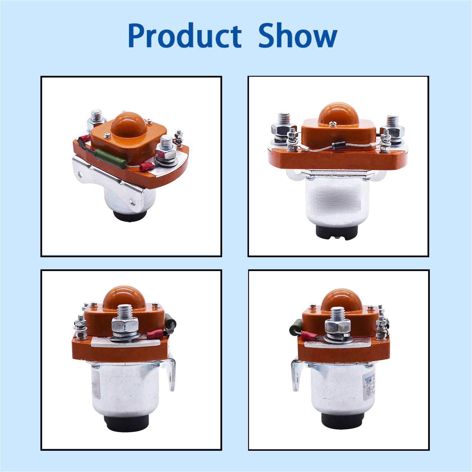 Heavy Duty 48V 400A MZJ-400A Solenoid Contactor Replacement for Golf Carts - Perfect for EZGO, Club Car & Yamaha Electric Vehicles - Off-Road, Industrial & Commercial Use