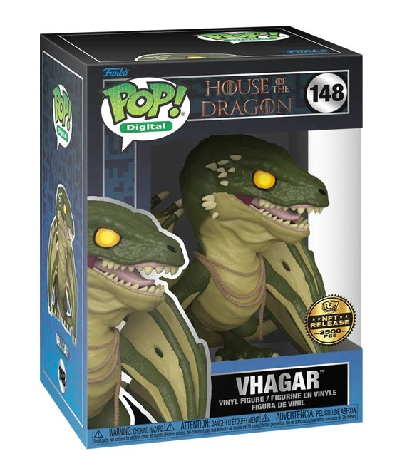 House of the Dragon Vhagar NFT Redemption 2600-Piece Funko Pop Vinyl Figure - Collectible Dragon Toy for Game of Thrones Fans & NFT Enthusiasts - Perfect for Display, Gifting, and Digital Collectibles