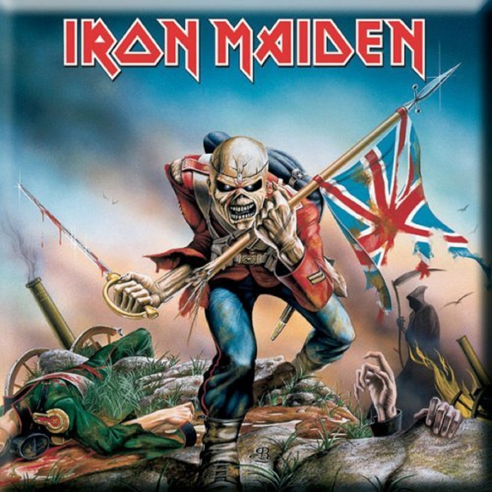 Iron Maiden 4-Piece Fridge Magnet Set - The Final Frontier Album Collection - Various Designs for Music Fans & Collectors - Perfect for Refrigerators, Lockers & Metalhead Decor
