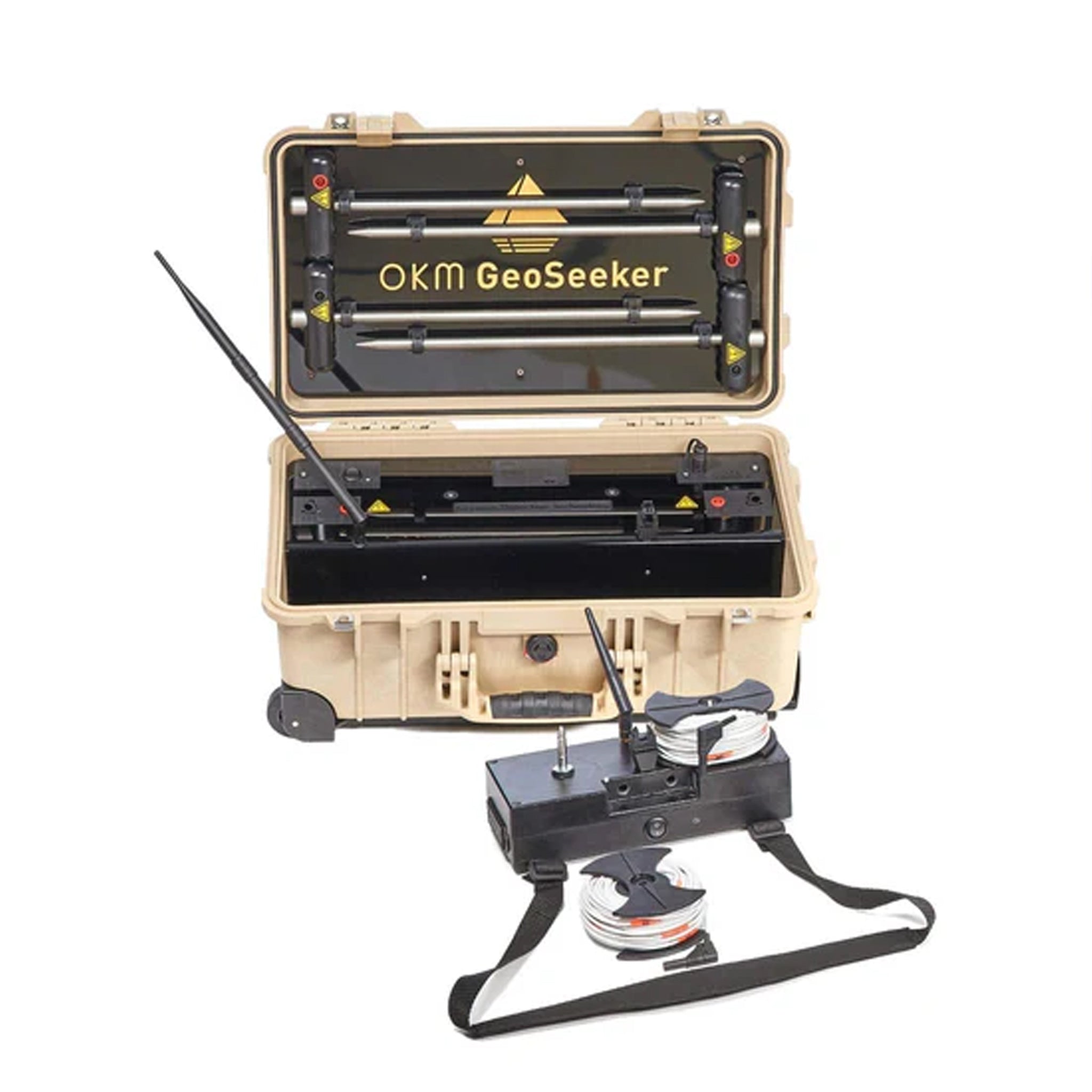 OKM GeoSeeker Water Detector - Professional Groundwater Detection System with 820ft Depth Range | Ideal for Well Drilling, Mining & Archaeological Exploration