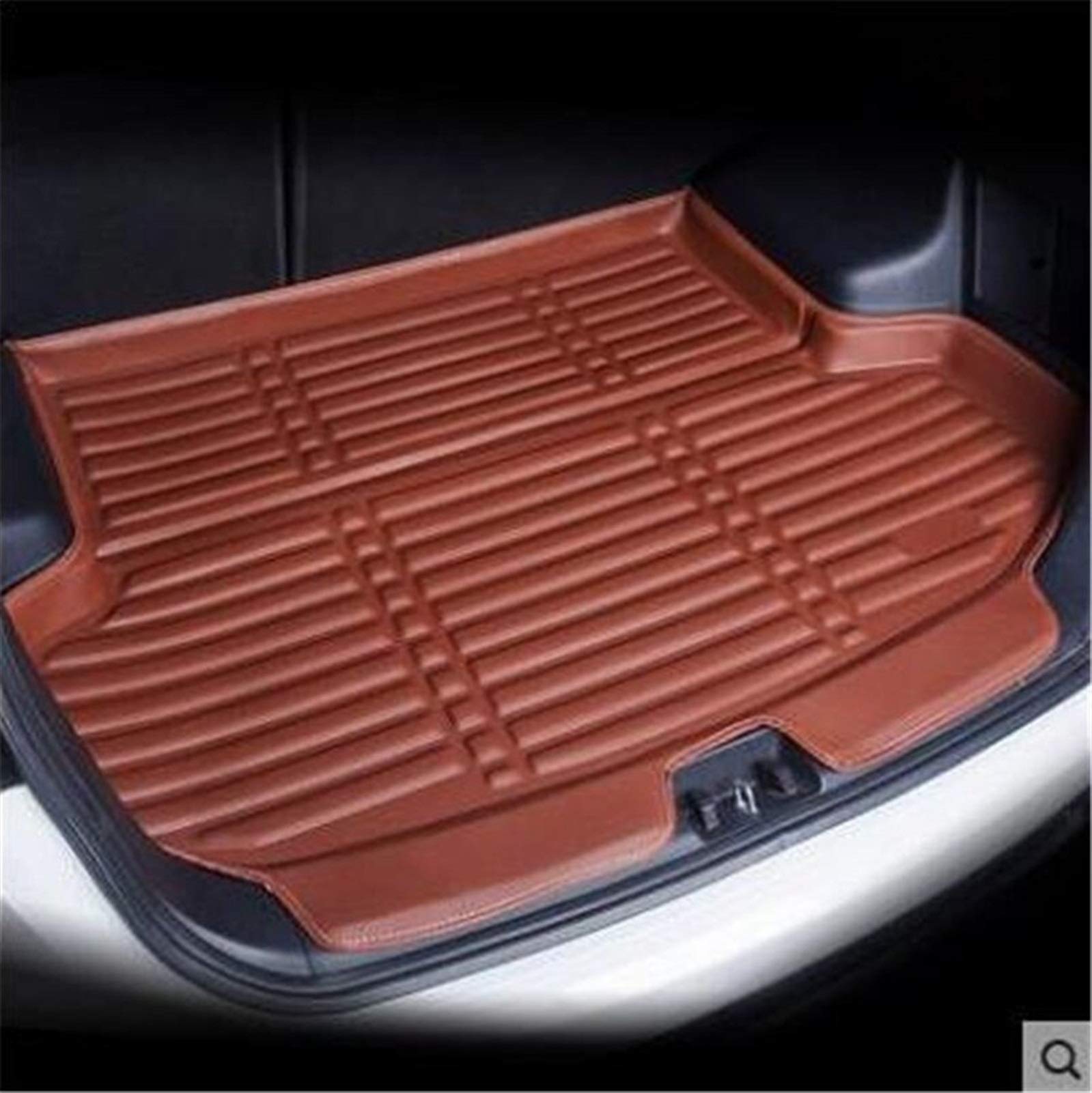 Volkswagen Passat B7 2011-2017 Trunk Liner Mat - Heavy Duty Car Boot Protector, Non-Slip Waterproof Cargo Tray, Custom Fit Floor Mat for Sedan (Brown) - Perfect for Road Trips, Grocery Hauling & Pet Transport
