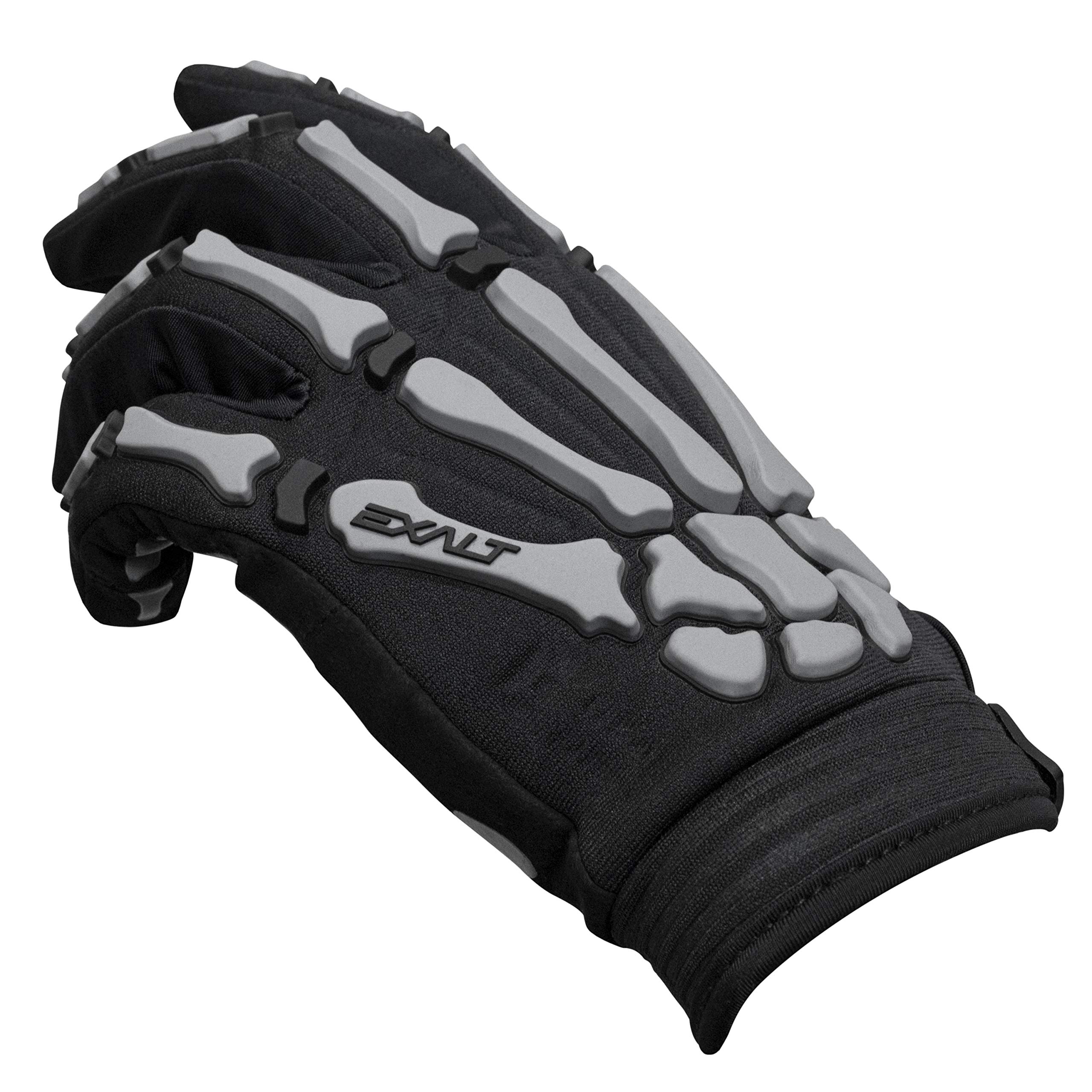 Exalt Death Grip Paintball Gloves - Full Finger Skeleton Design with Bone Details for Enhanced Grip & Protection | Perfect for Paintball, Airsoft & Tactical Sports