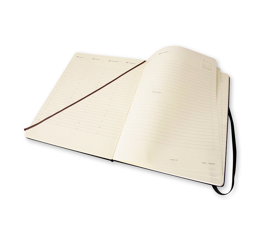 Moleskine Action Weekly Planner 2024 - 12 Month Hard Cover Notebook for Productivity & Time Management - Perfect for Work, School, and Personal Organization