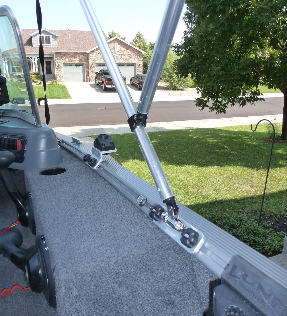 Brocraft Lund Sport Track Bimini Top Mount - Heavy Duty Canopy Bracket for Lund Boats | Perfect for Fishing, Cruising & Water Sports Protection