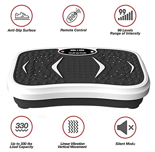 iMeshbean 3D Vibration Platform - Whole Body Exercise Machine for Weight Loss, Fitness & Muscle Massage | Home Gym Equipment for Toning, Cellulite Reduction & Relaxation | Perfect for Home Workouts, Physical Therapy & Post-Workout Recovery