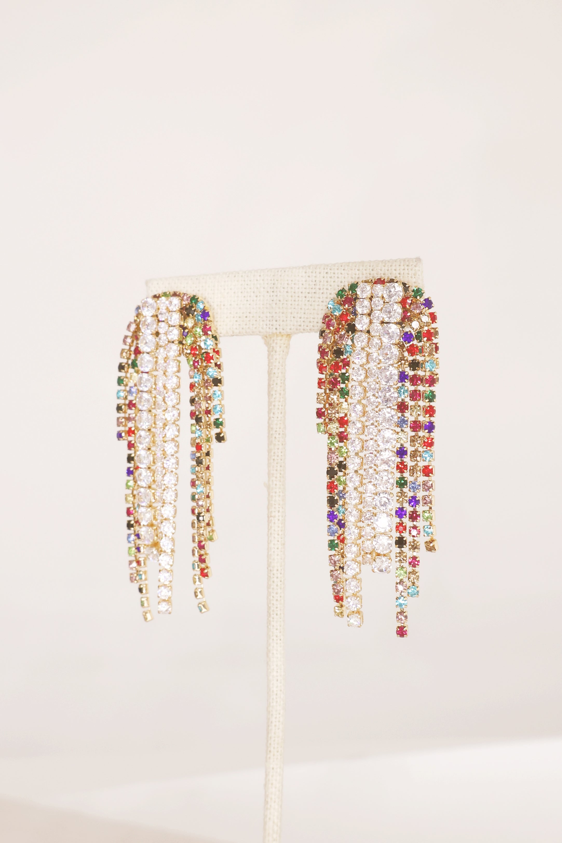 Tiffany Style Fringe Earrings for Women - Elegant Multi-Layered Dangle Earrings for Party, Wedding & Evening Wear