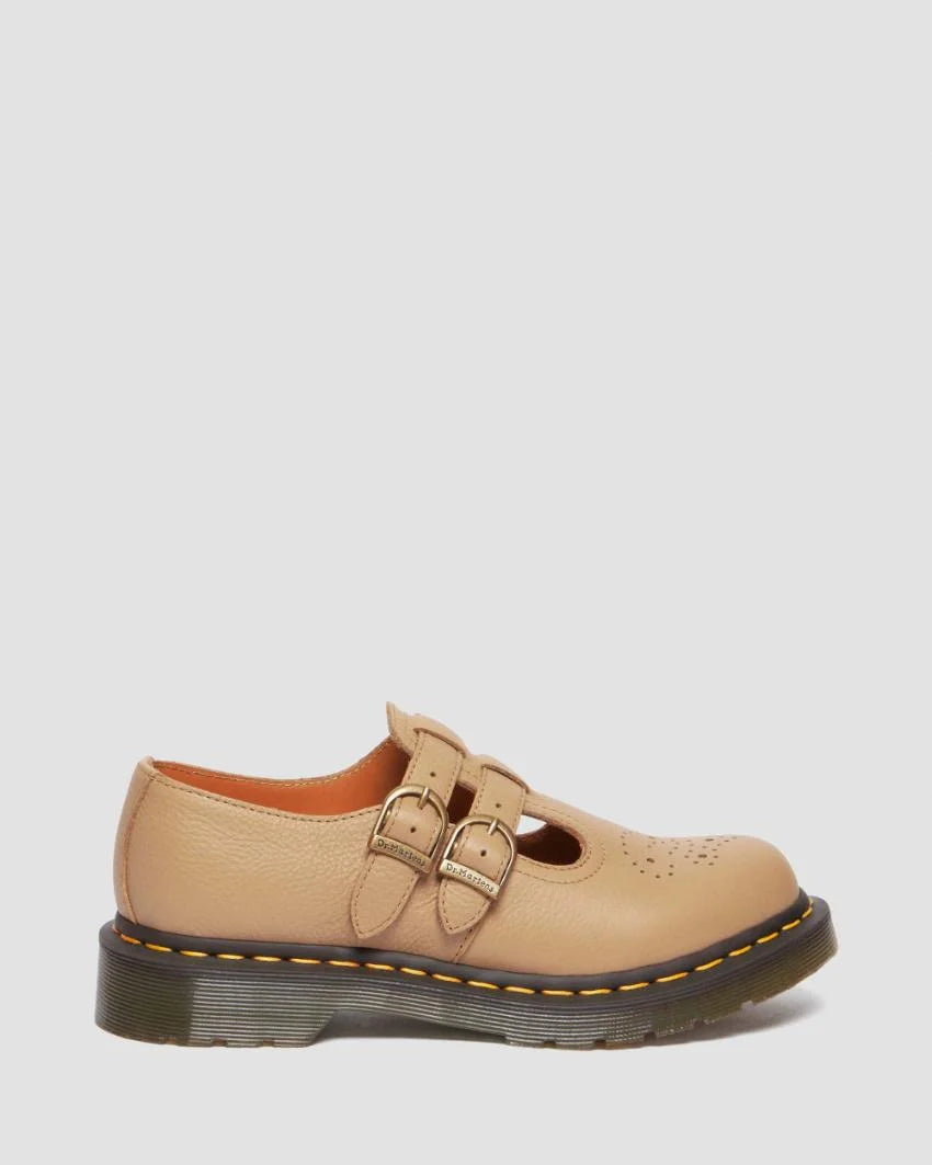 **8065 Mary Jane Shoes for Women - Savannah Tan Comfortable Flats - Perfect for Work, Casual Wear & Everyday Use**