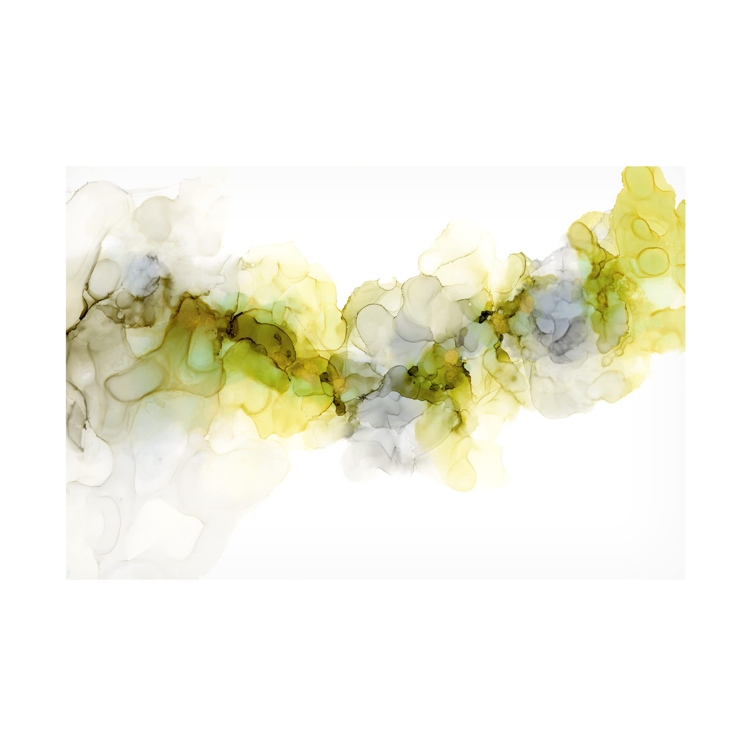 Jennifer Goldberger 'Emerging Mist II' 16x24 Canvas Wall Art Print - Modern Abstract Landscape Painting for Living Room, Bedroom & Office Decor