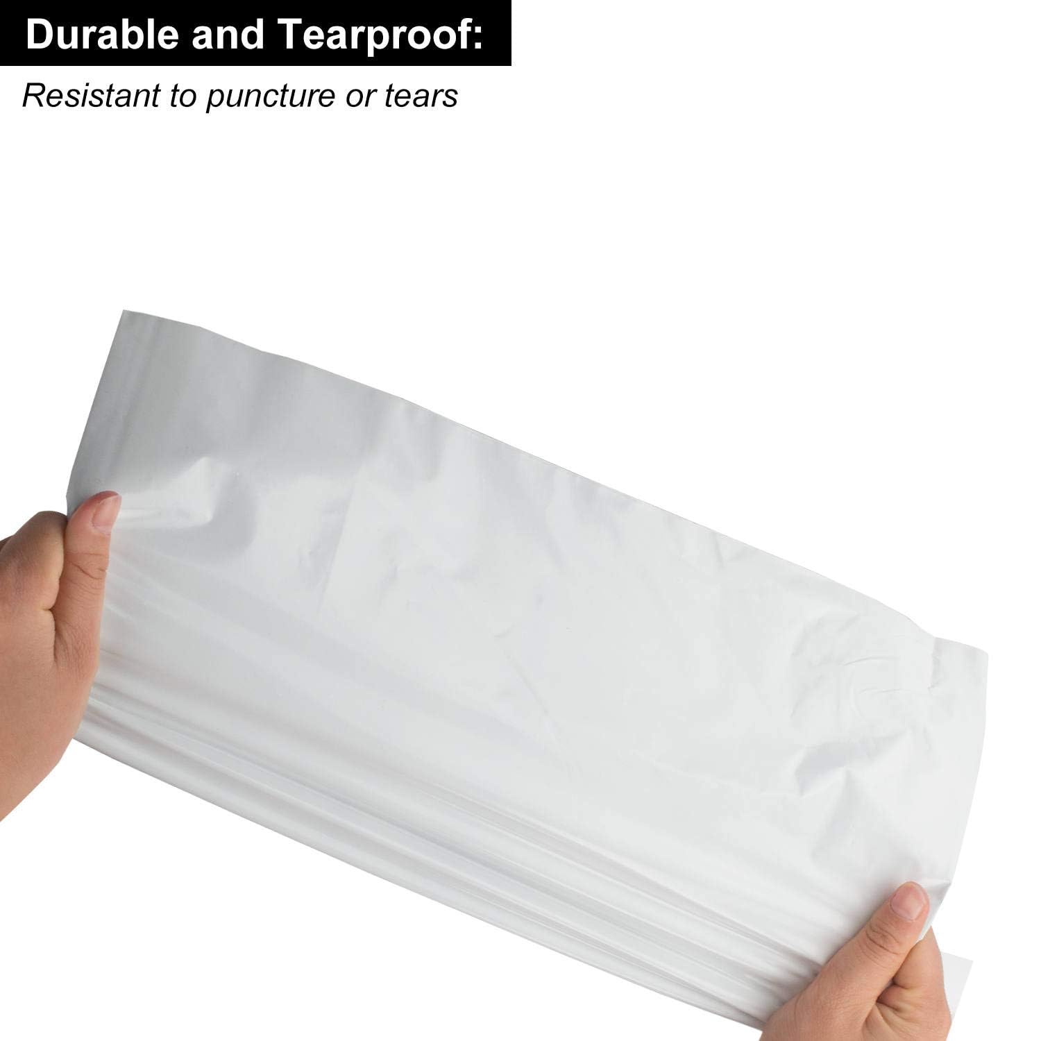 200 Pcs 11x14 Inch White Poly Mailers - Waterproof & Tear-Proof Self Seal Shipping Envelopes for Clothing, Soft Items & Ecommerce - Perfect for Online Stores, Boutiques & Small Business Shipping
