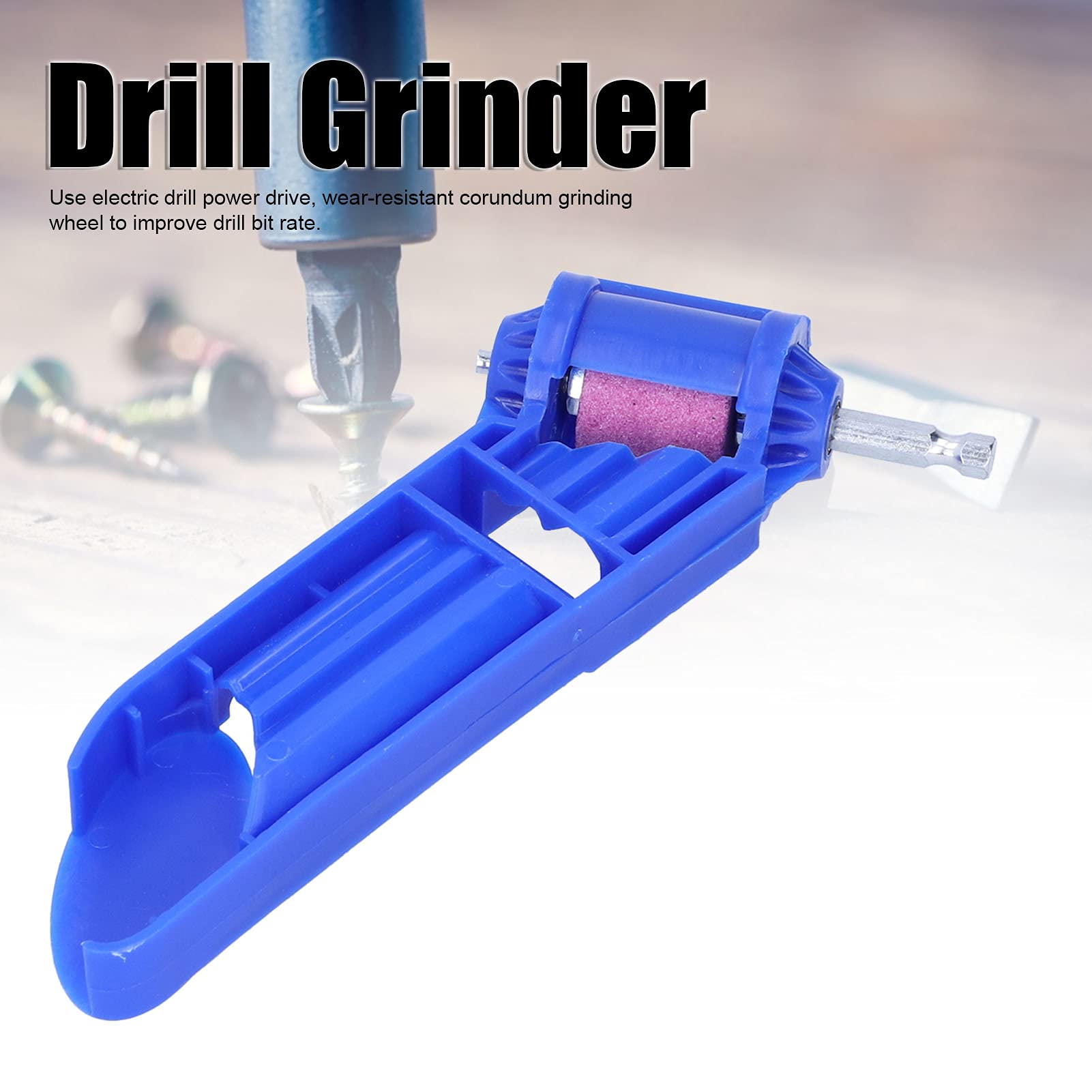 Diamond Drill Bit Sharpener - Portable & Lightweight Drill Grinder Tool for Hand Drills | Sharpens Dull Bits Quickly | Perfect for DIY, Woodworking & Metalworking Projects