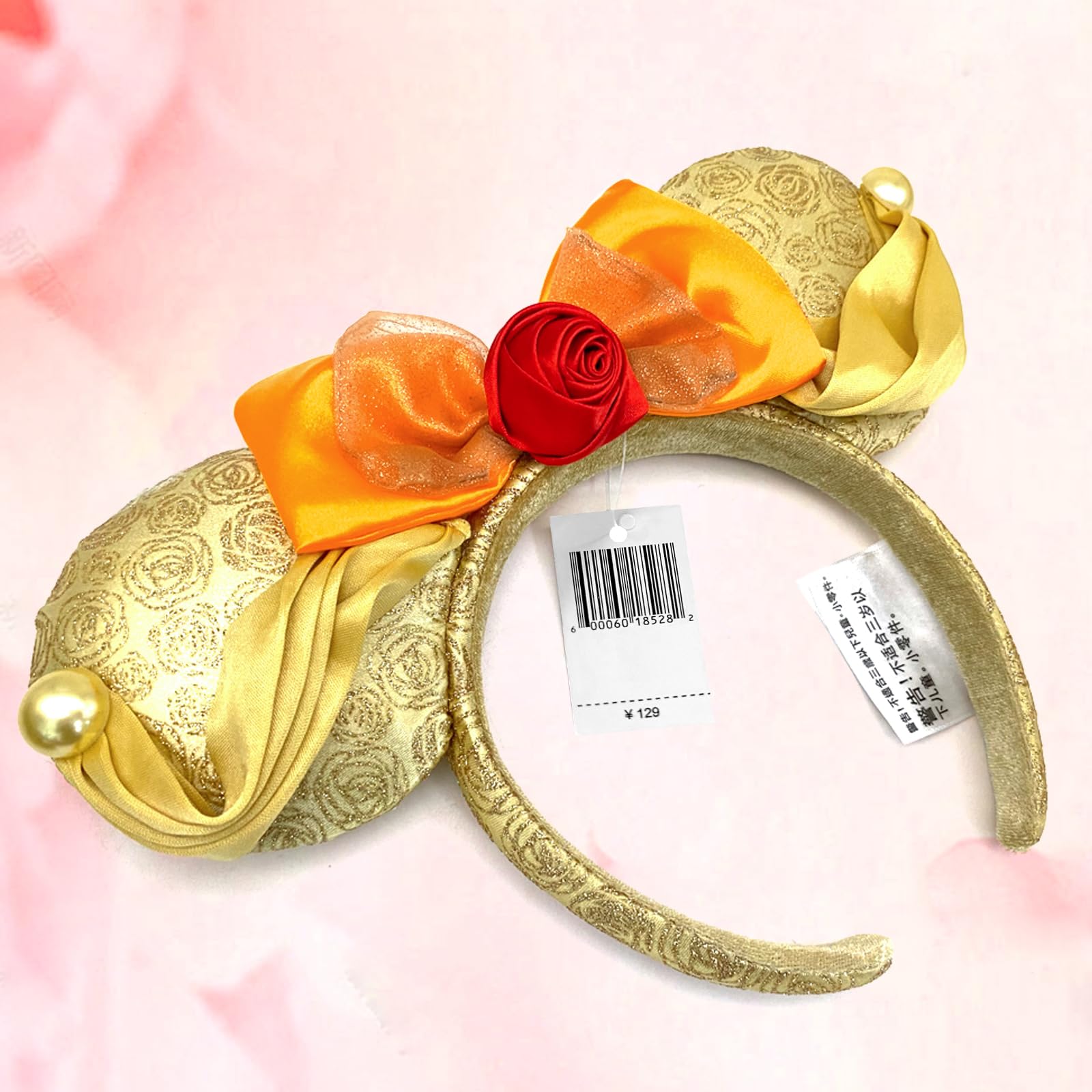 Sparkly Mouse Ear Bow Headbands for Women & Girls - Glitter Sequins Hair Accessories for Disney Costumes, Cosplay, Parties & Theme Parks