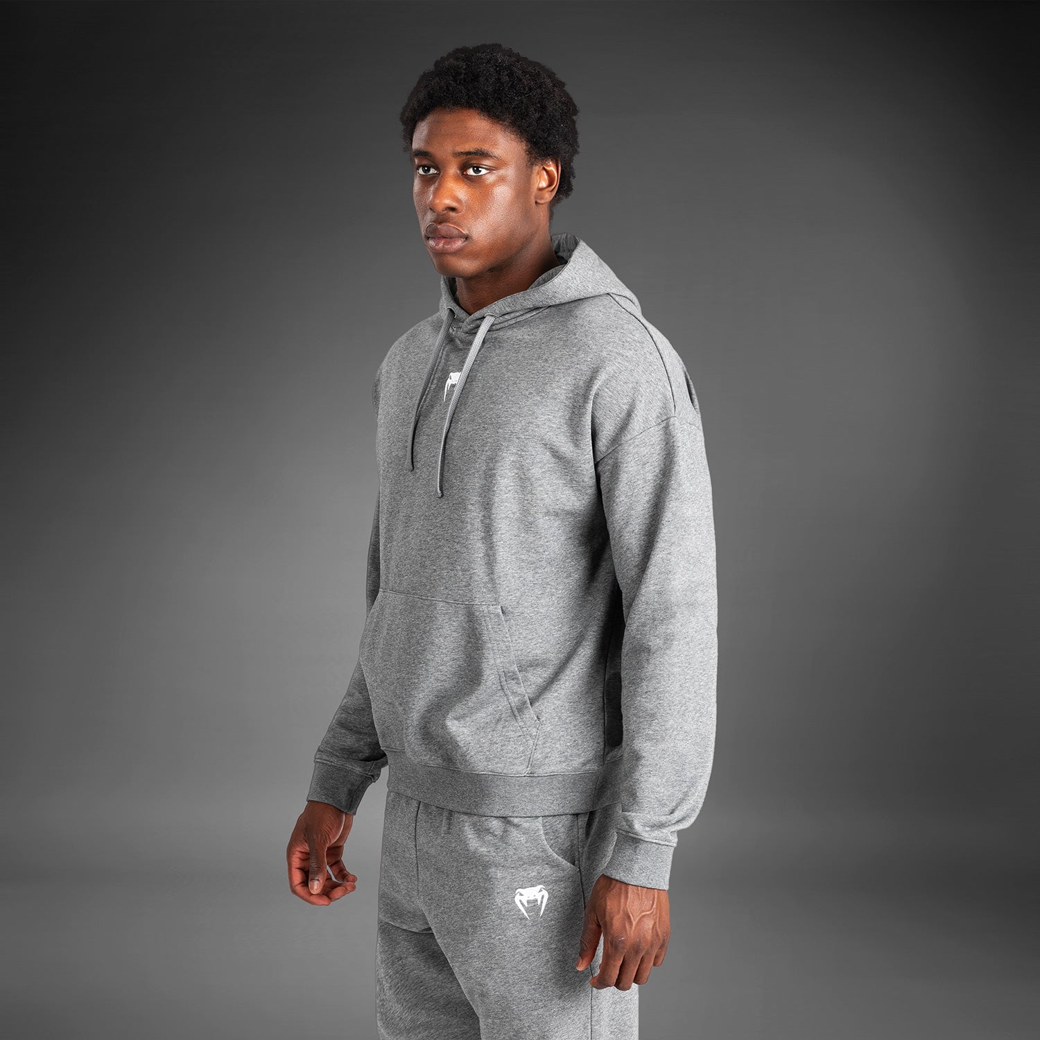 Venum Vortex XL Lite Men's Hoodie - Lightweight & Comfortable Pullover Sweatshirt for Gym, Training & Casual Wear - Light Heather Grey