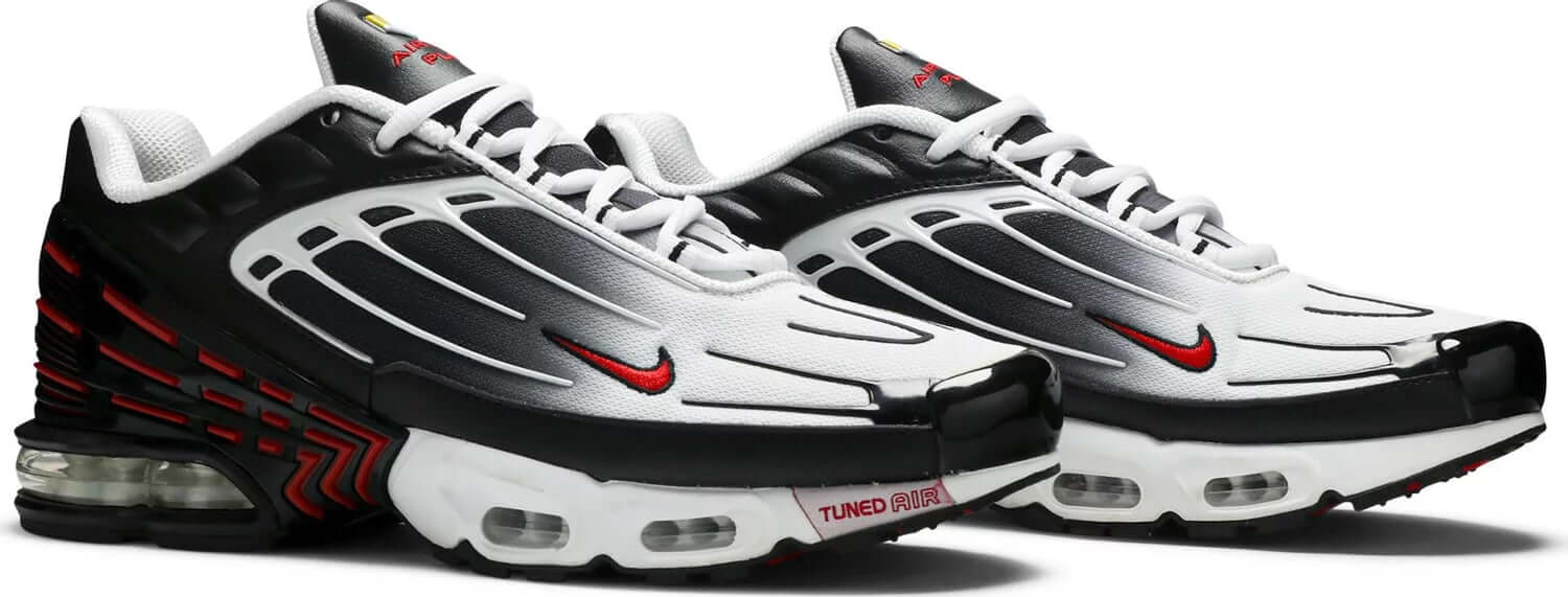 Nike Air Max Plus 3 Men's Running Shoes - Black/Red Colorway | Cushioned Comfort for Jogging, Gym Workouts & Casual Wear