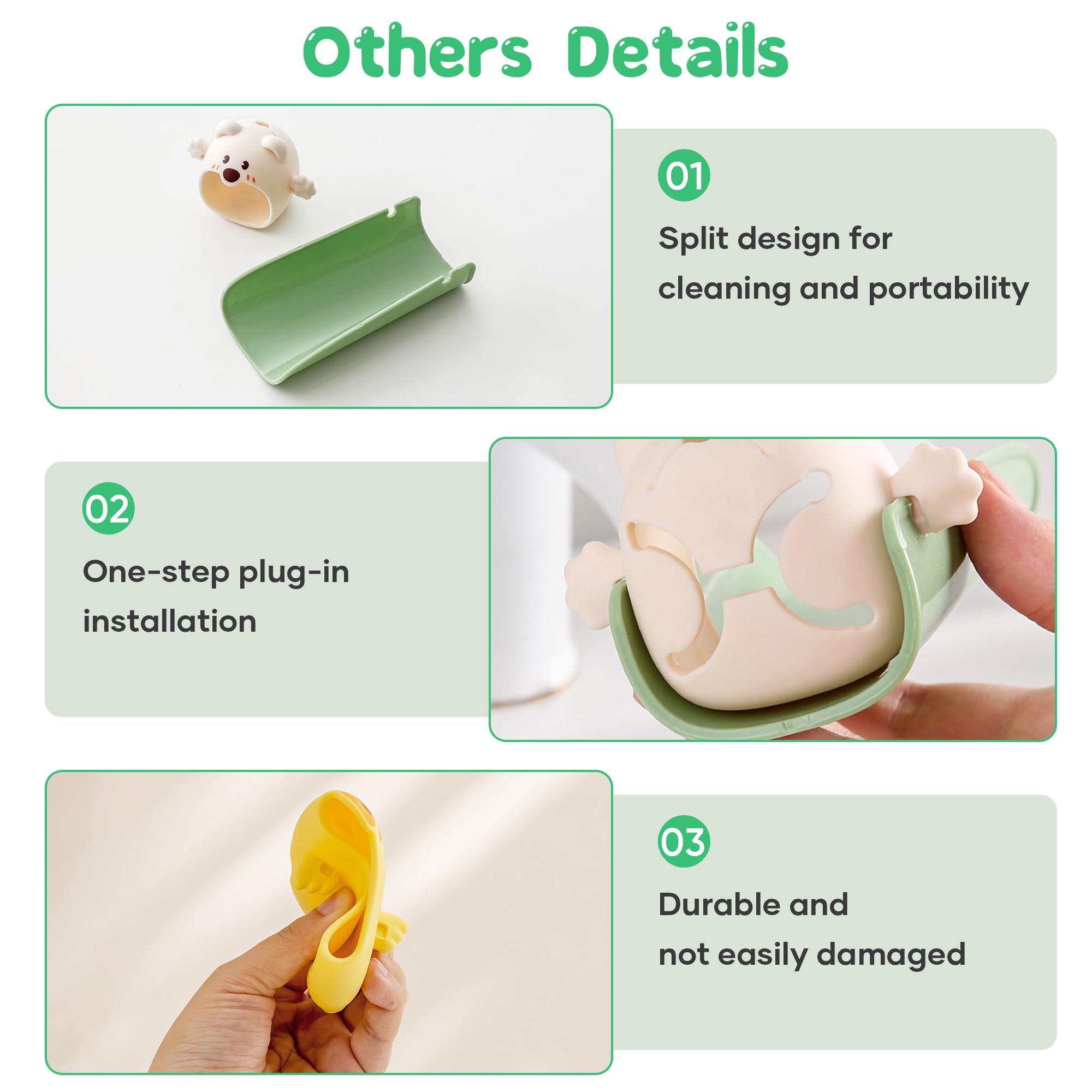 PANIMOSI Kids Sink Faucet Extender for Toddlers - No Installation Bathroom & Kitchen Water Spout Extender for Easy Hand Washing - Perfect for Baby, Bathtub & Toddler Safety (Green) - Ideal for Home, Daycare & Preschool Use