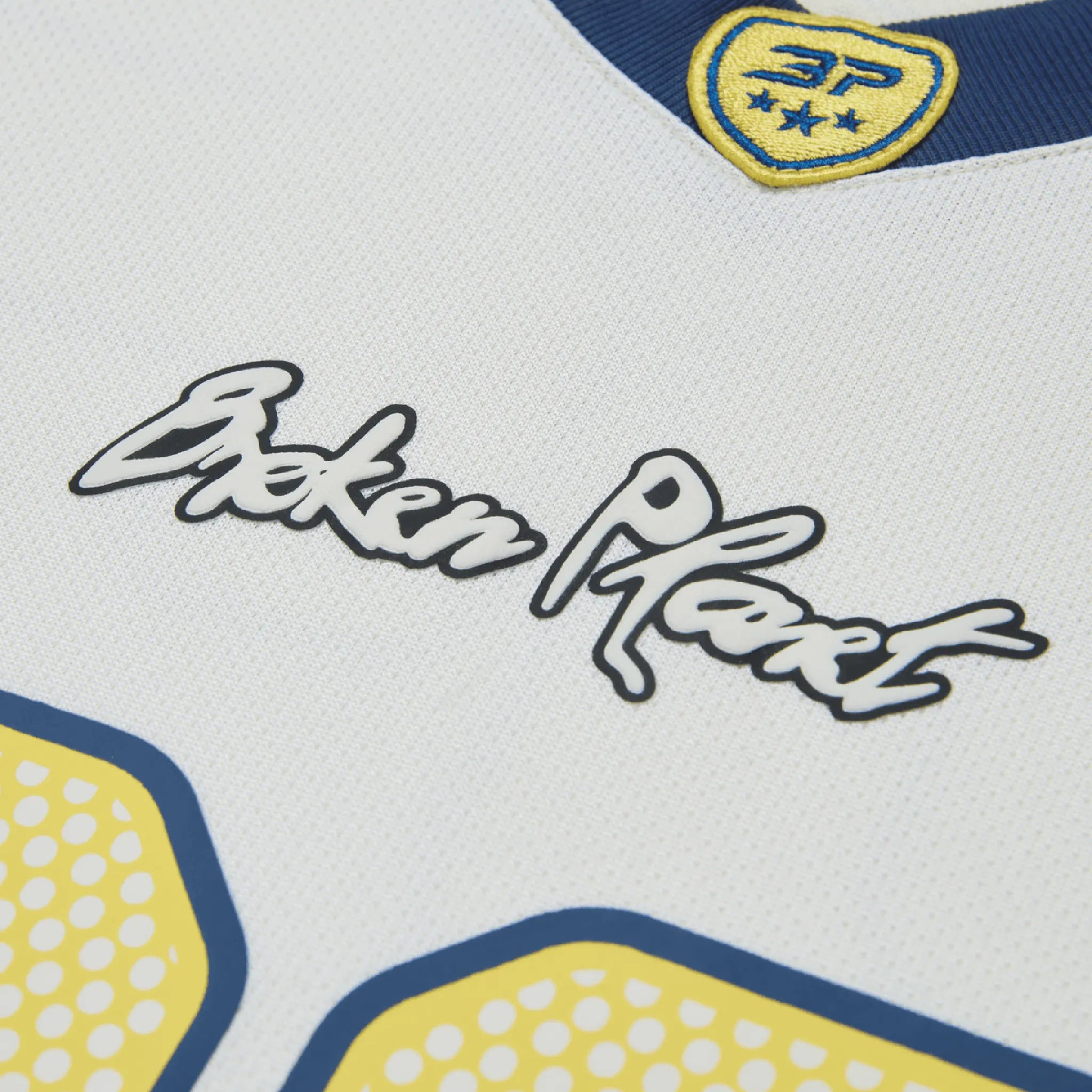 Broken Planet Football Jersey - White & Blue Soccer Shirt for Men & Women | Perfect for Games, Training & Fan Support
