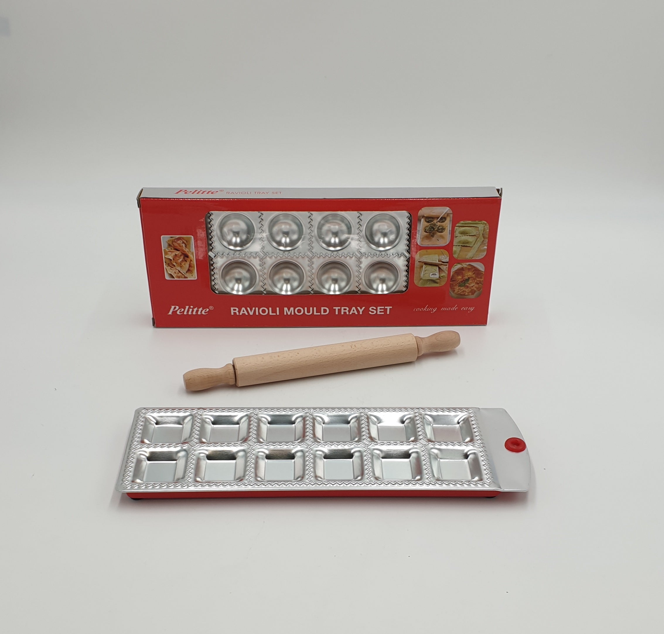 13.5x4.5 Inch Square Ravioli Mold Pasta Maker - Perfect for Homemade Italian Pasta, Dumplings & Pierogi Making