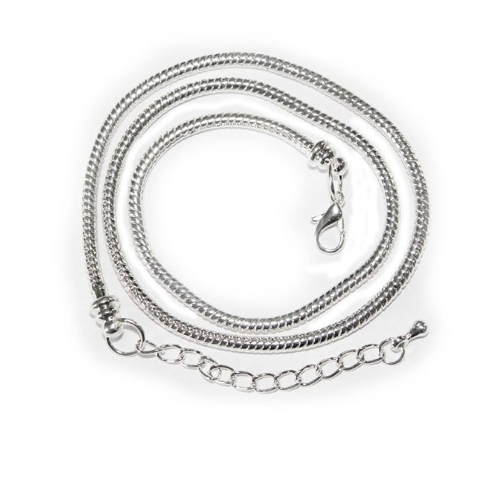 Elegant 22-Inch Snake Chain Charm Necklace with Sparkles - Perfect for Evening Parties, Date Nights & Special Occasions