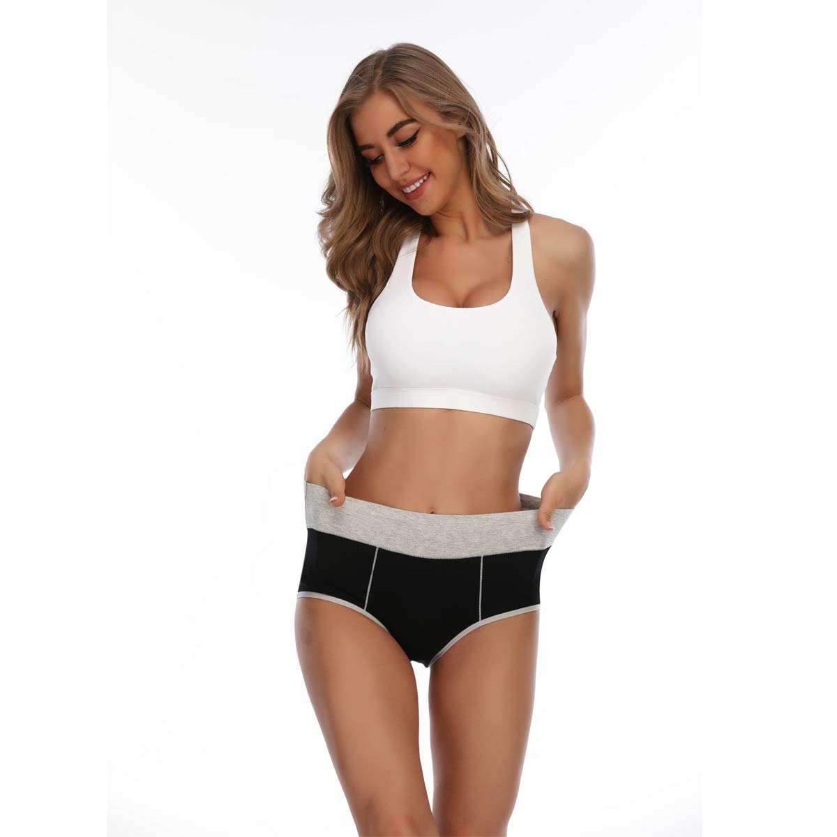 Senllori Women's Cotton High Waist Underwear - Soft Breathable Panties for Ladies, Plus Size Briefs Multipack (3/5 Pack) - Perfect for Everyday Comfort & Postpartum Support