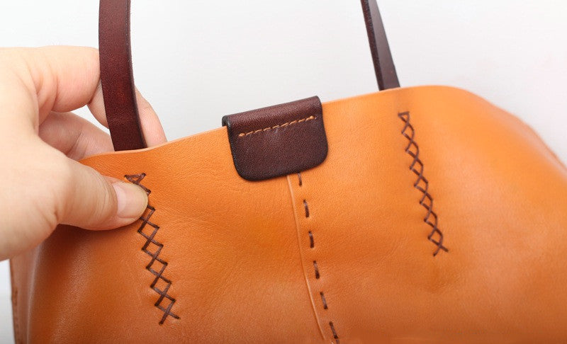 Stylish Multifunctional Handmade Leather Handbag for Women - Perfect for Work, Travel, and Everyday Use