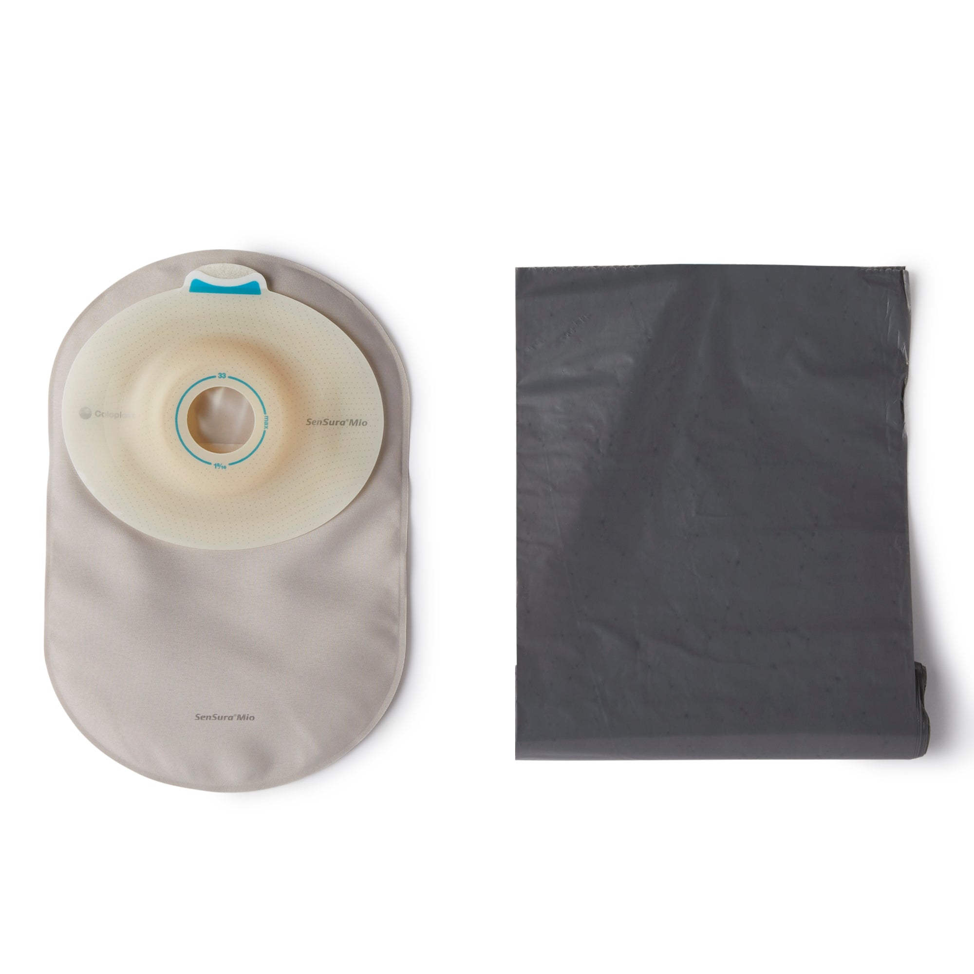 Coloplast SenSura Mio 1-Piece Closed Ostomy Pouch - Convex Light, Maxi Size, Opaque & Pre-Cut | Secure & Discreet Ostomy Care Solution for Active Lifestyles | Ideal for Daily Use, Travel & Sports Activities