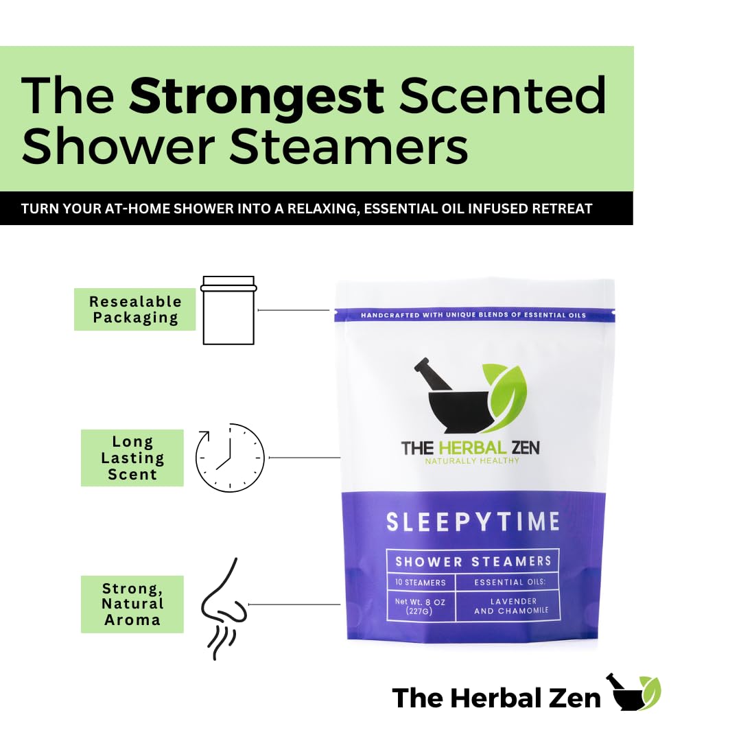 Lavender Aromatherapy Shower Steamers with Essential Oils - USA Made Relaxing Shower Bombs for Stress Relief & Spa Experience - Perfect Gifts for Women & Men, Birthday & Self-Care Gifts (Use in Bathroom for Ultimate Relaxation & Stress Relief)