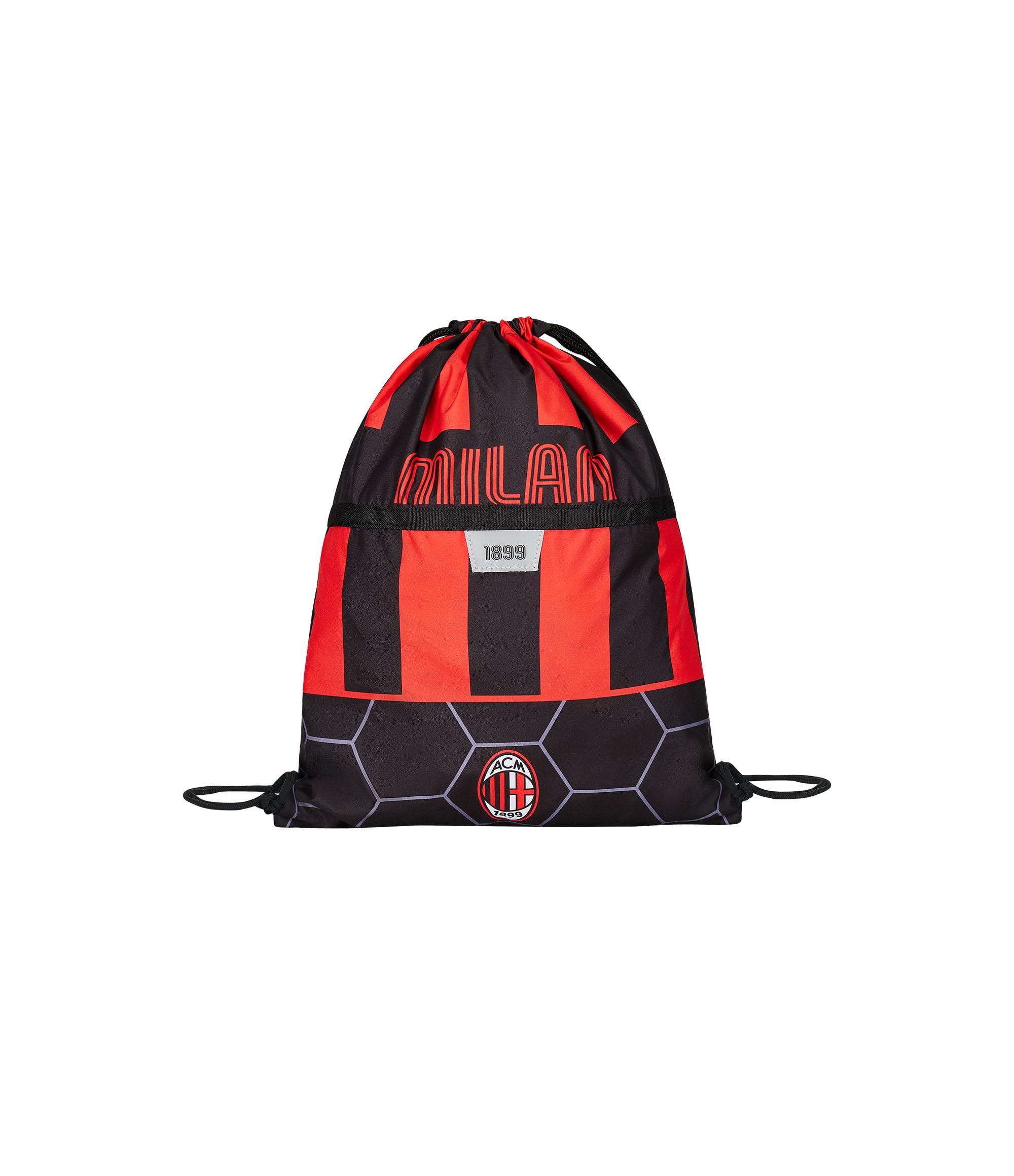AC Milan Victory Backpack - Kids Sports Bag with Drawstring for Soccer Training