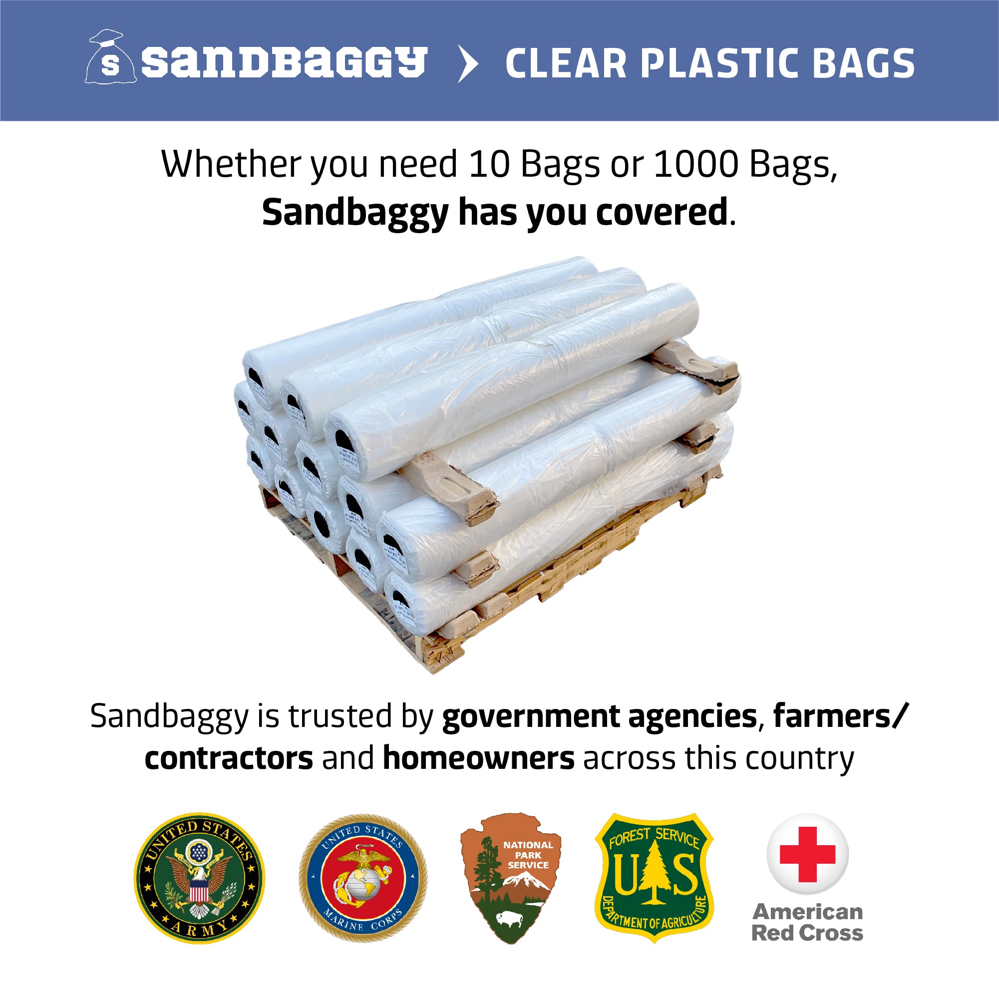 Sandbaggy Mattress Bag for Moving & Storage - Fits Twin, Twin XL, Full & Queen Beds - Heavy Duty 1.5 Mil Thick Clear Plastic Cover - UV Protection - Made in USA - Perfect for Home Moving, Long-Term Storage & Furniture Protection