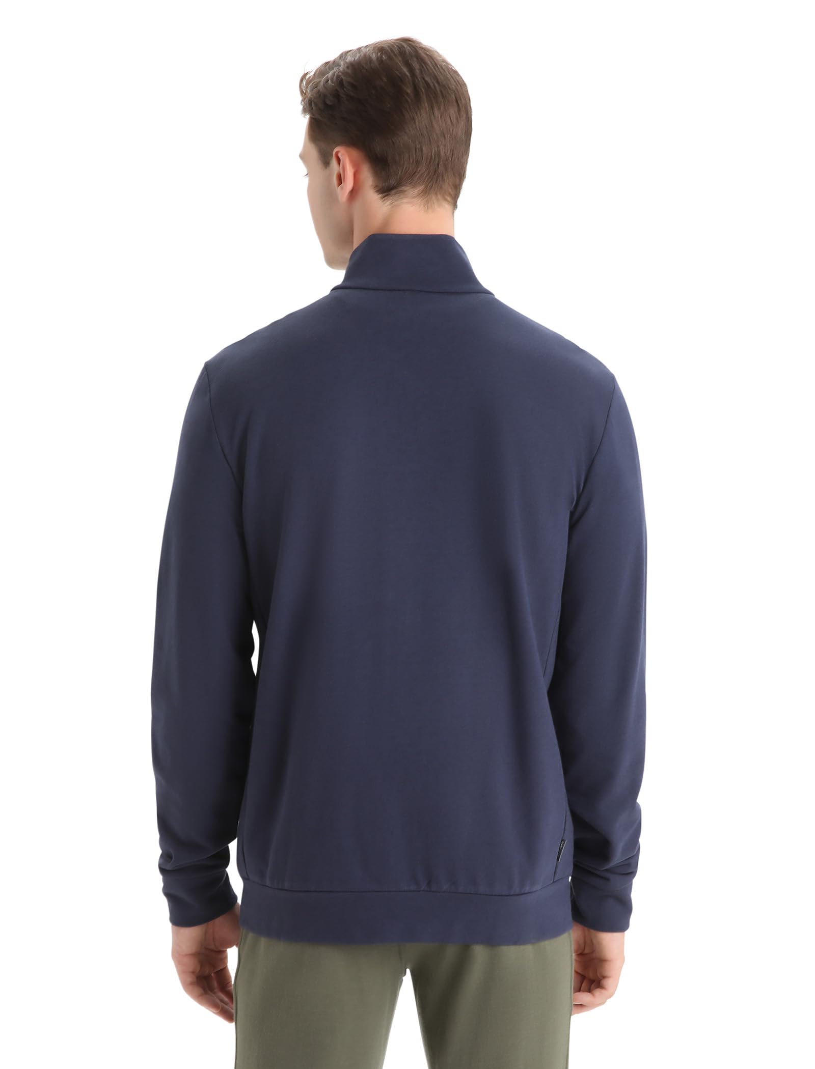Icebreaker Merino Men's Central Long Sleeve Full-Zip Casual Wool Sweatshirt | Warm & Comfortable Lounge Wear for Outdoor Activities & Relaxation at Home