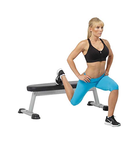 HOIST Fitness Adjustable Weight Bench for Home Gym, Heavy Duty Flat Utility Bench with Fixed Position - Perfect for Strength Training, Dumbbell Workouts & Full Body Exercises