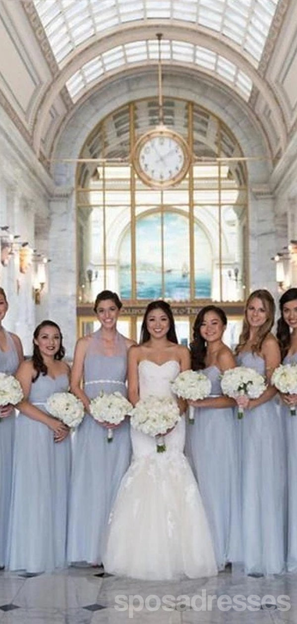 Elegant A-Line Tulle Sleeveless Bridesmaid Dresses - WG810 | Affordable Wedding Party Gowns for Bridal Shower, Bachelorette & Formal Events